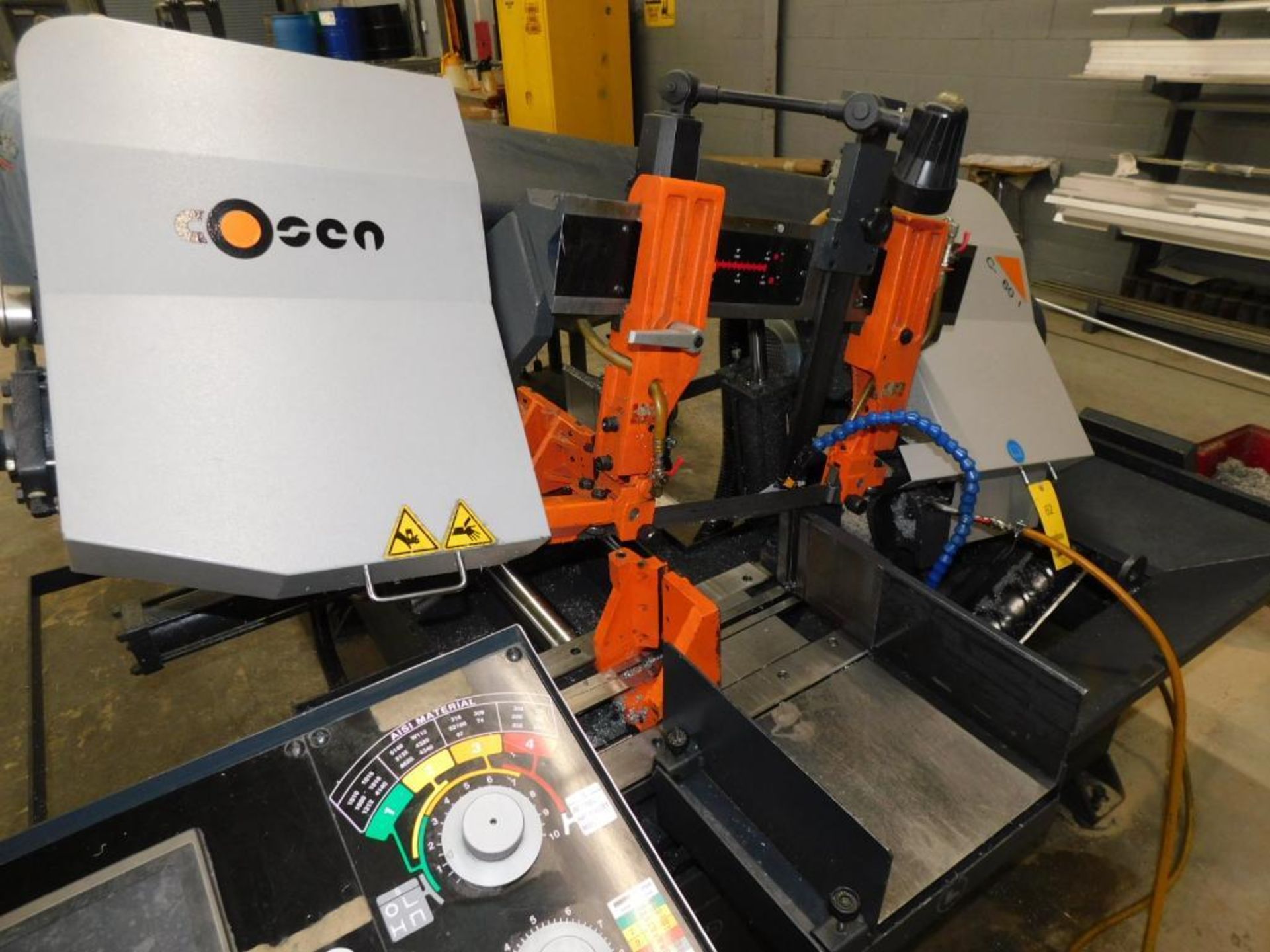 Cosen Mechatronics C-260NC Horizontal Metal Cutting Band Saw Coolant System S/N 26C1070671 (2018), H - Image 6 of 15