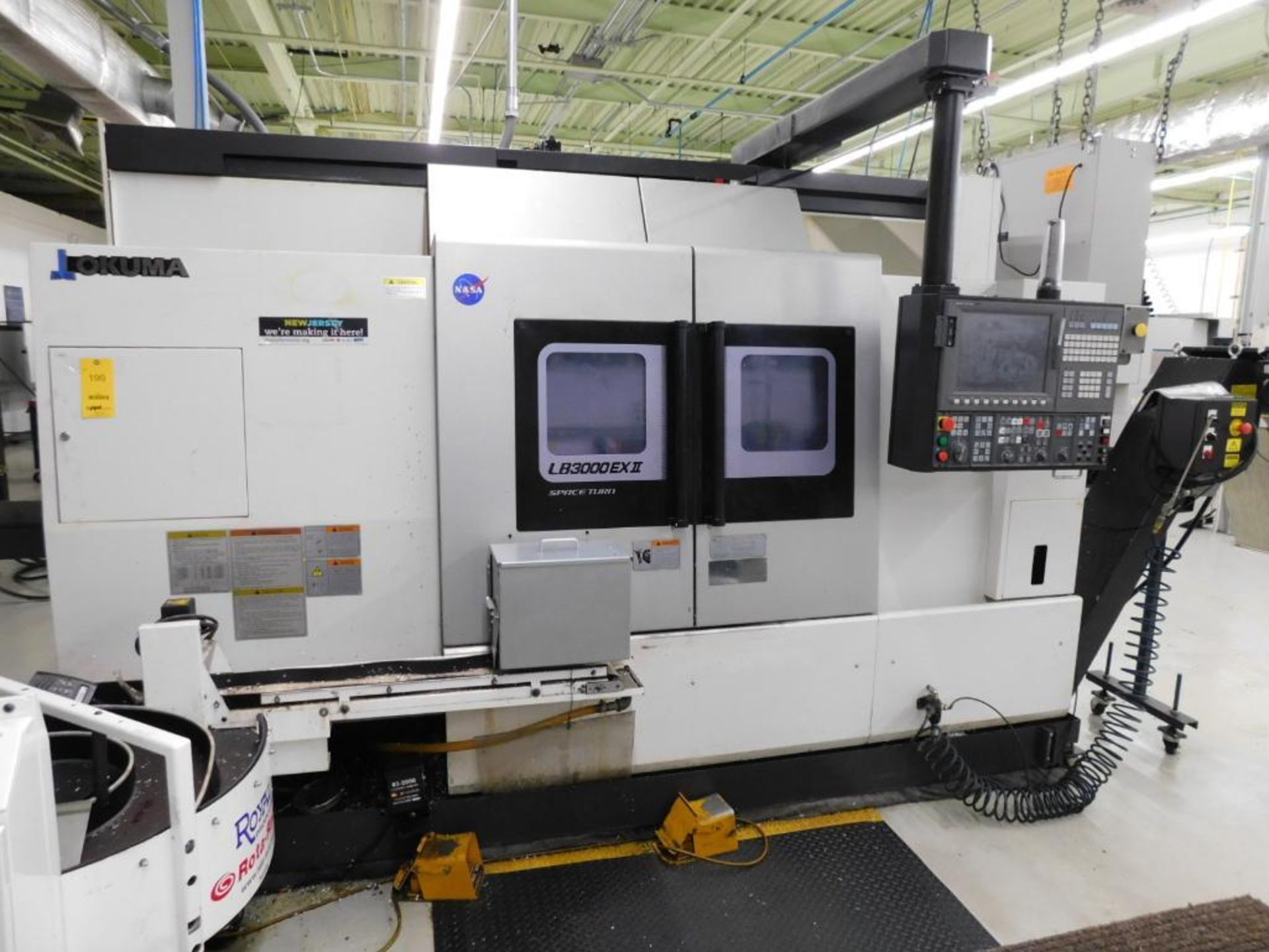 Okuma LB-3000EX-II-MYW 800 CNC Turning Center, OSP-P300L CNC Control, 22.83" Swing Over Bed, 18.50"