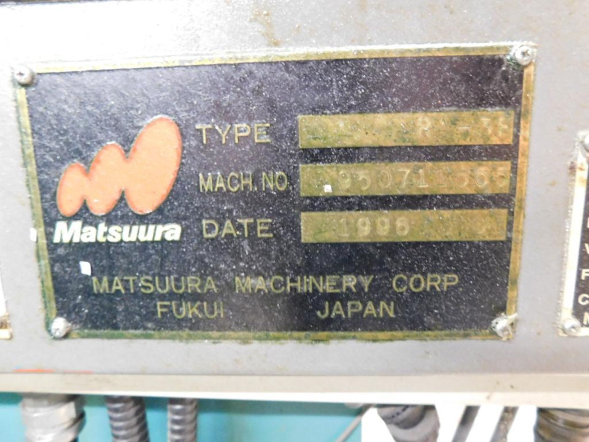 Matsuura RA-3F CNC Vertical Machining Center, Yasnac System i80M CNC Control, Travels: X-31.5", Y-17 - Image 14 of 14