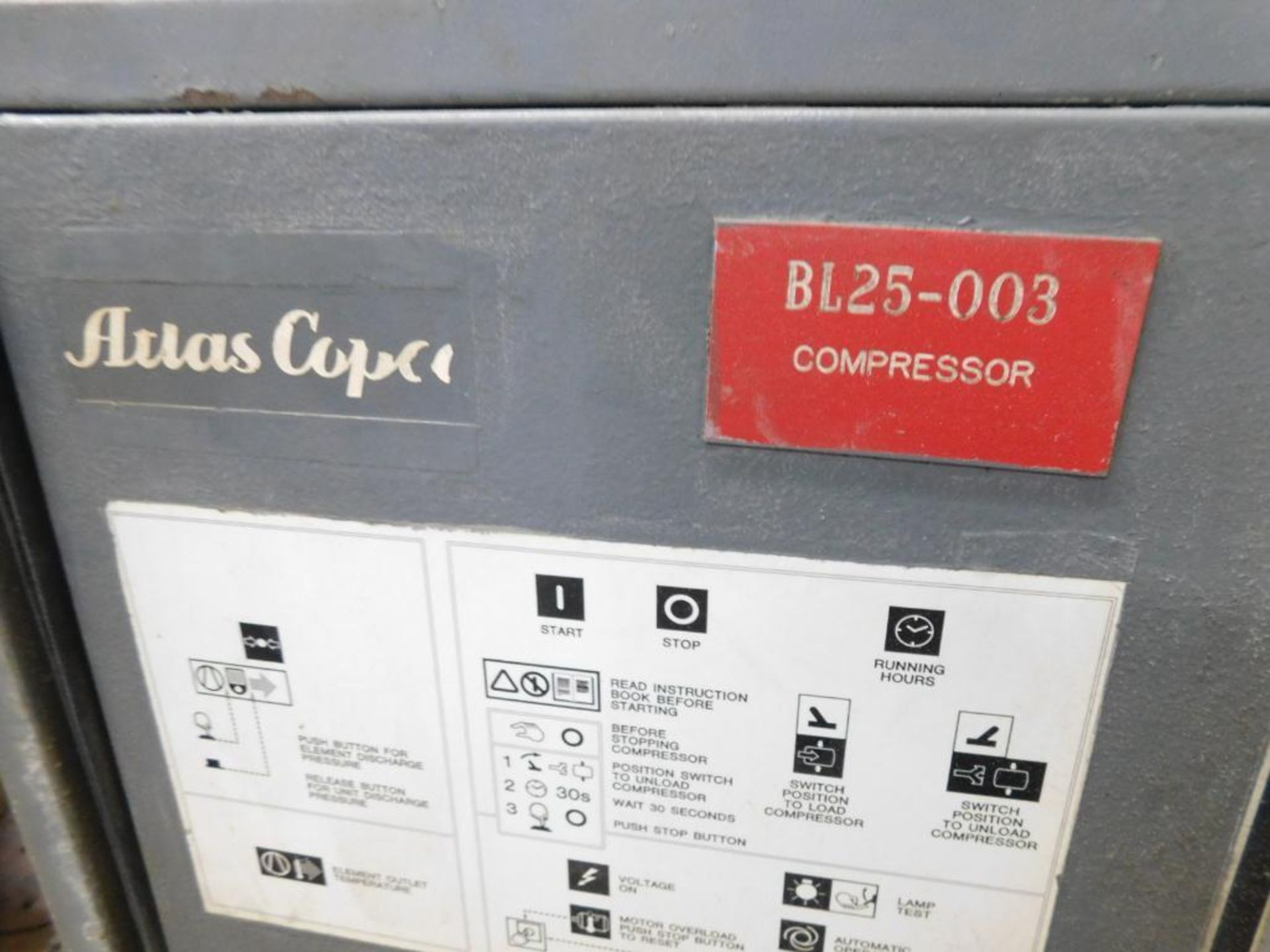 Atlas Capco GA18 Rotory Screw Air Compressor, 36,000 Hours Indicated - Image 5 of 5