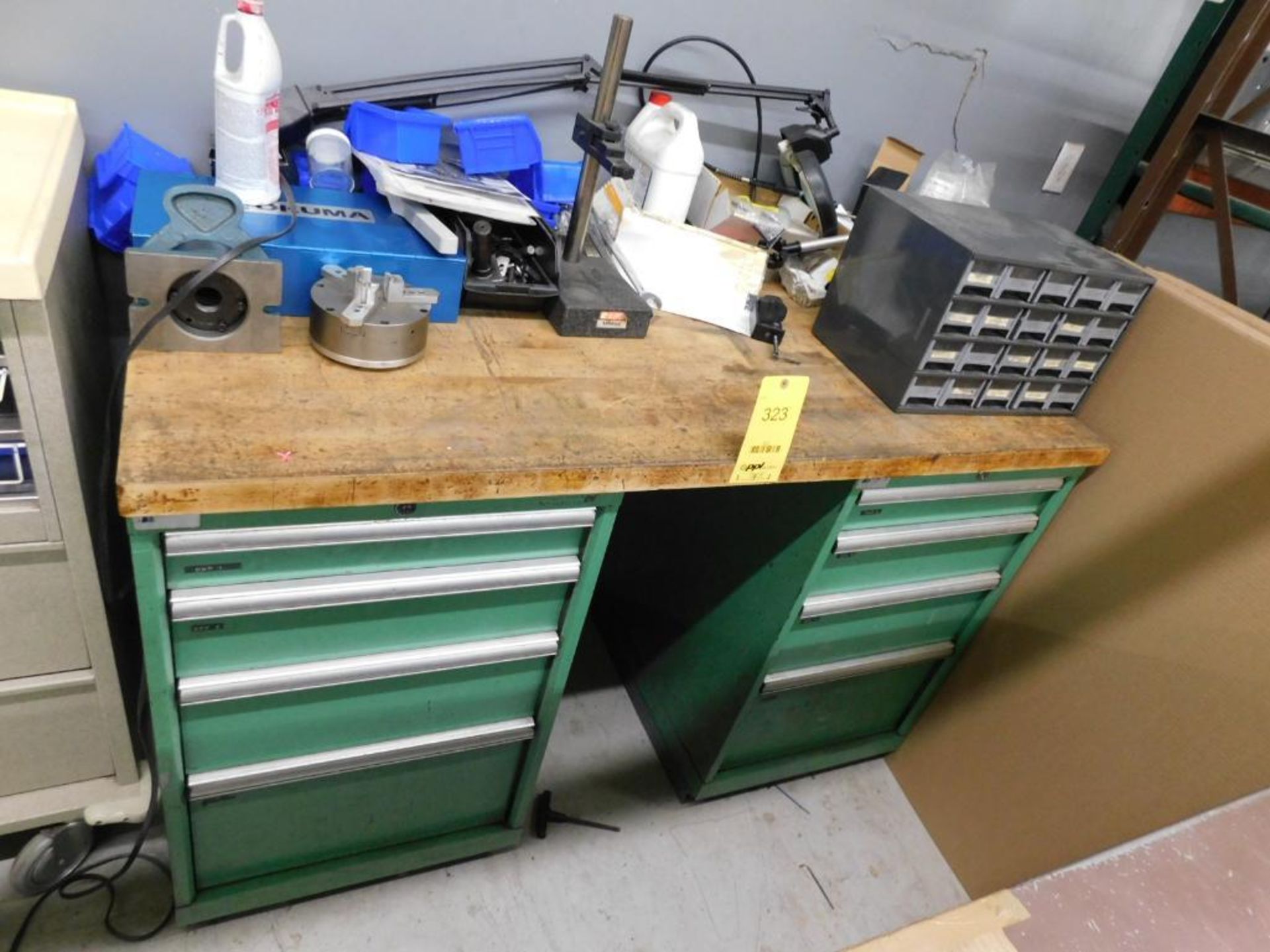 LOT: (2) 4-Drawer Maple Top Lista Cabinets w/Contents of Obsolete Tooling & Hardware