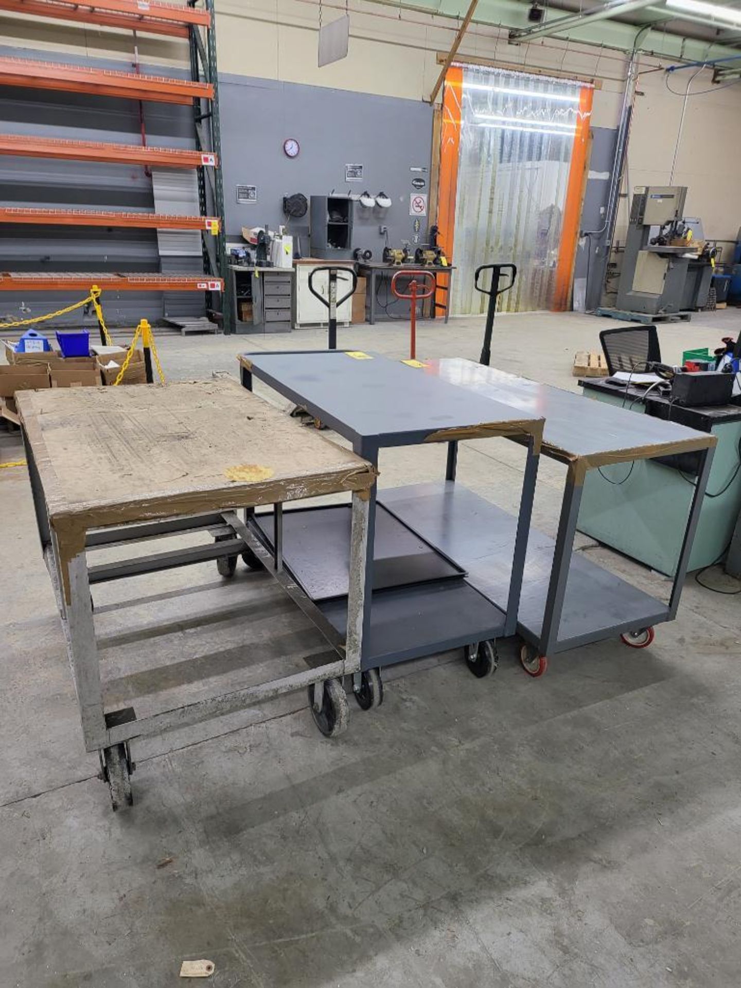 LOT: Rolling Shop Carts, 60" x 24", 48" x 24", 48" x 30"