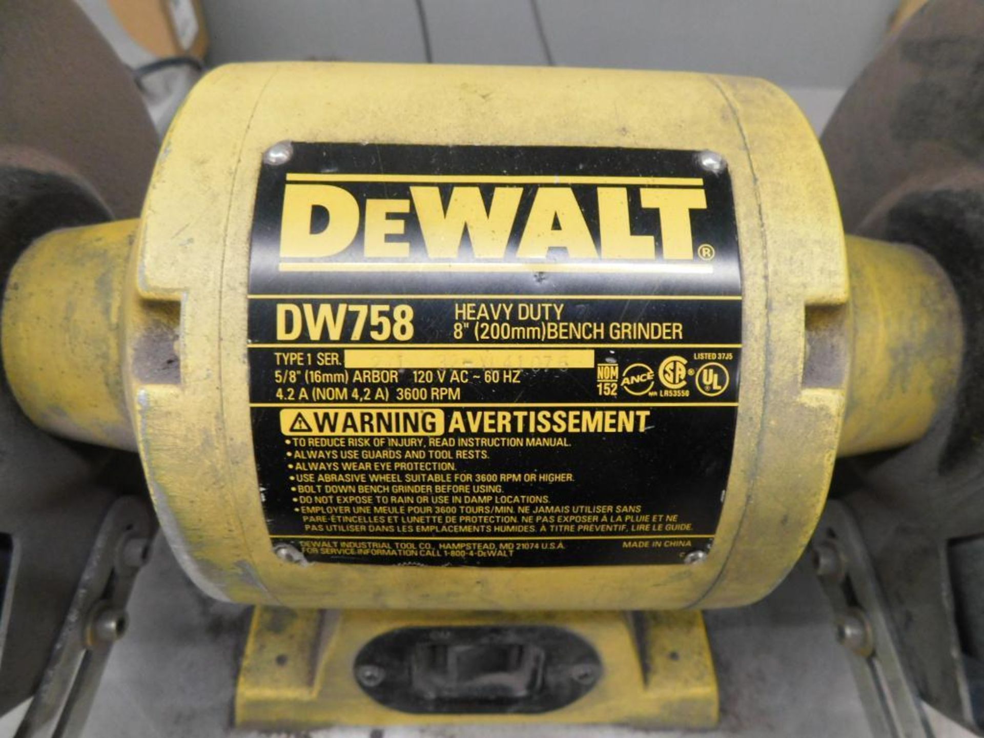 Dewalt 8" Double End Grinder - Image 3 of 3