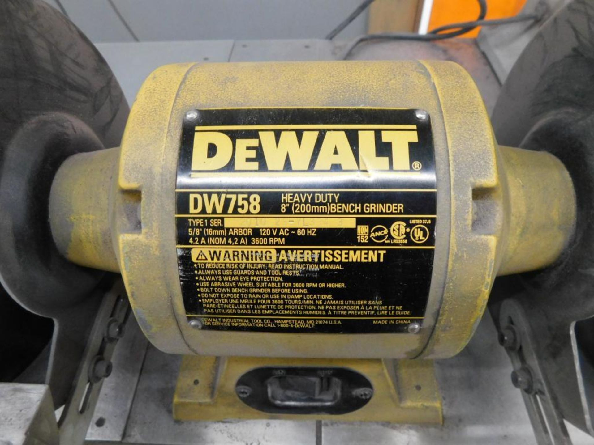 Dewalt 8" Double End Grinder - Image 3 of 3