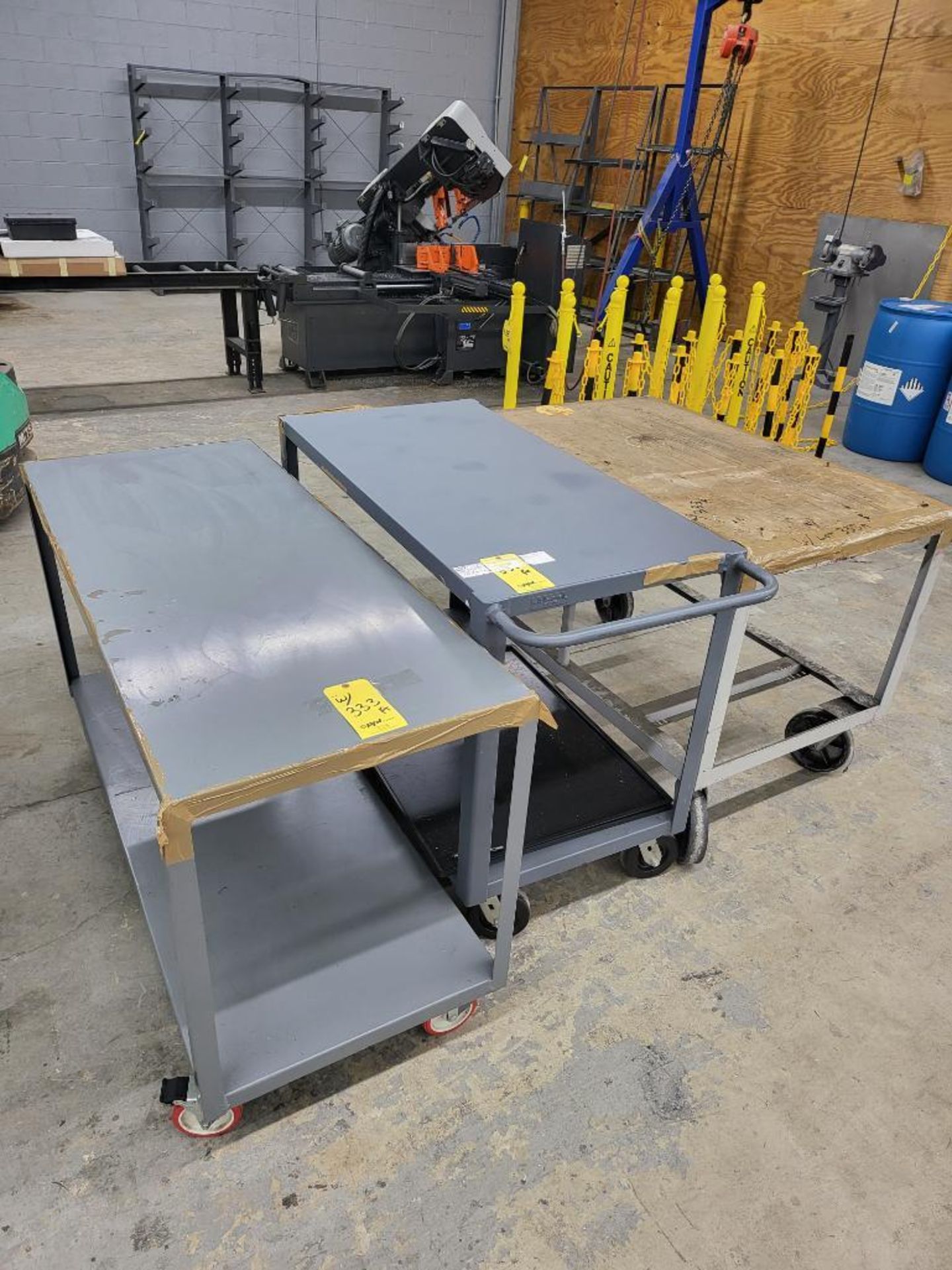 LOT: Rolling Shop Carts, 60" x 24", 48" x 24", 48" x 30" - Image 2 of 6