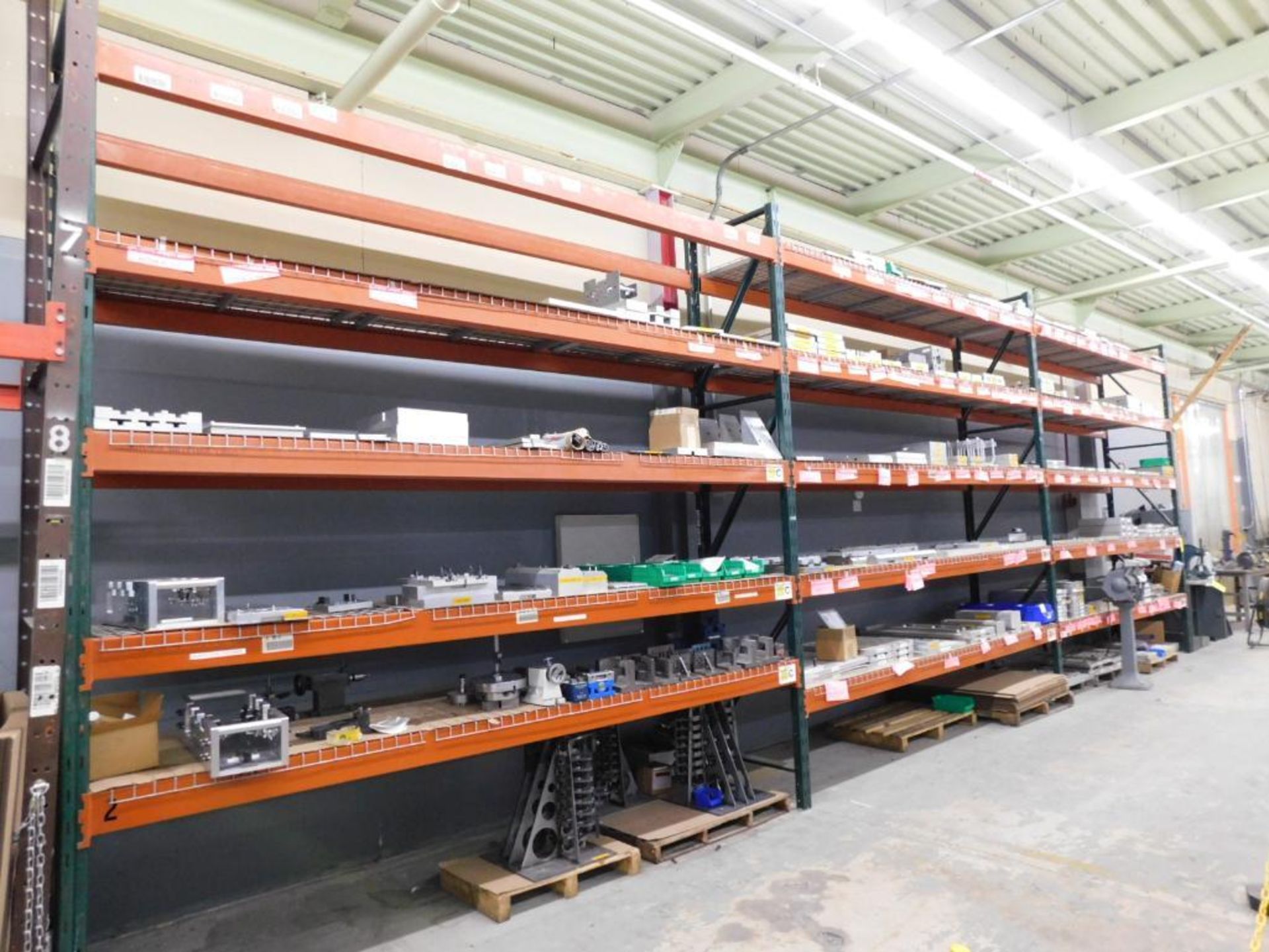 LOT: (3) Sections 12' H x 12' W x 32" D Pallet Rack w/Wire Decking & (5) Sections Assorted Bolt Toge