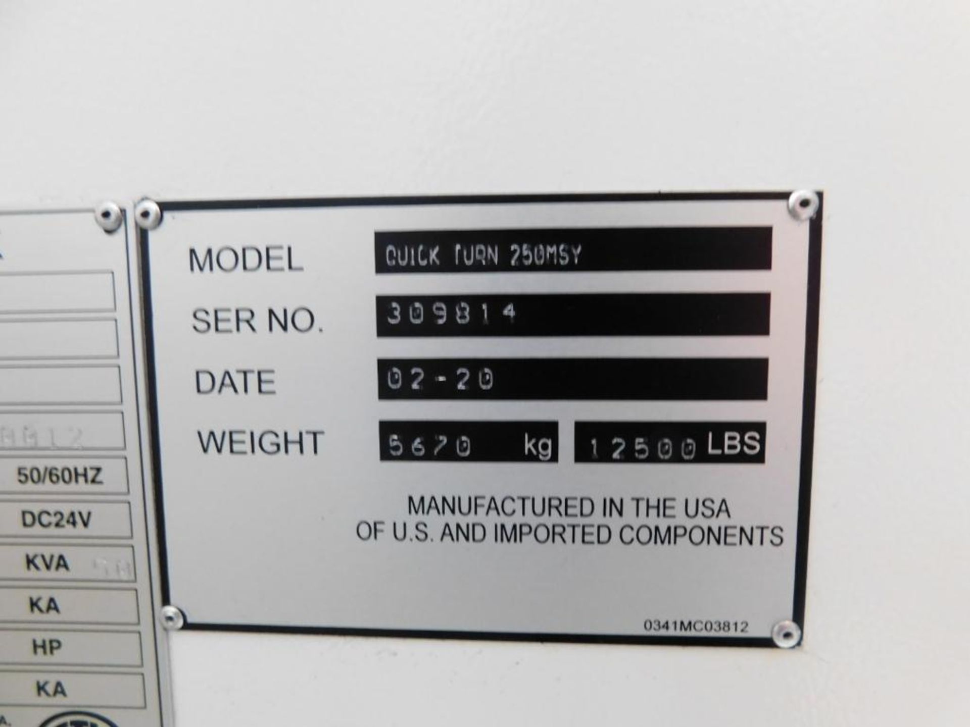 Mazak Quick Turn 250MSY CNC Turning Center, Mazatrol Smooth G CNC Control, 26.5" Swing, 14.76" Max. - Image 19 of 19