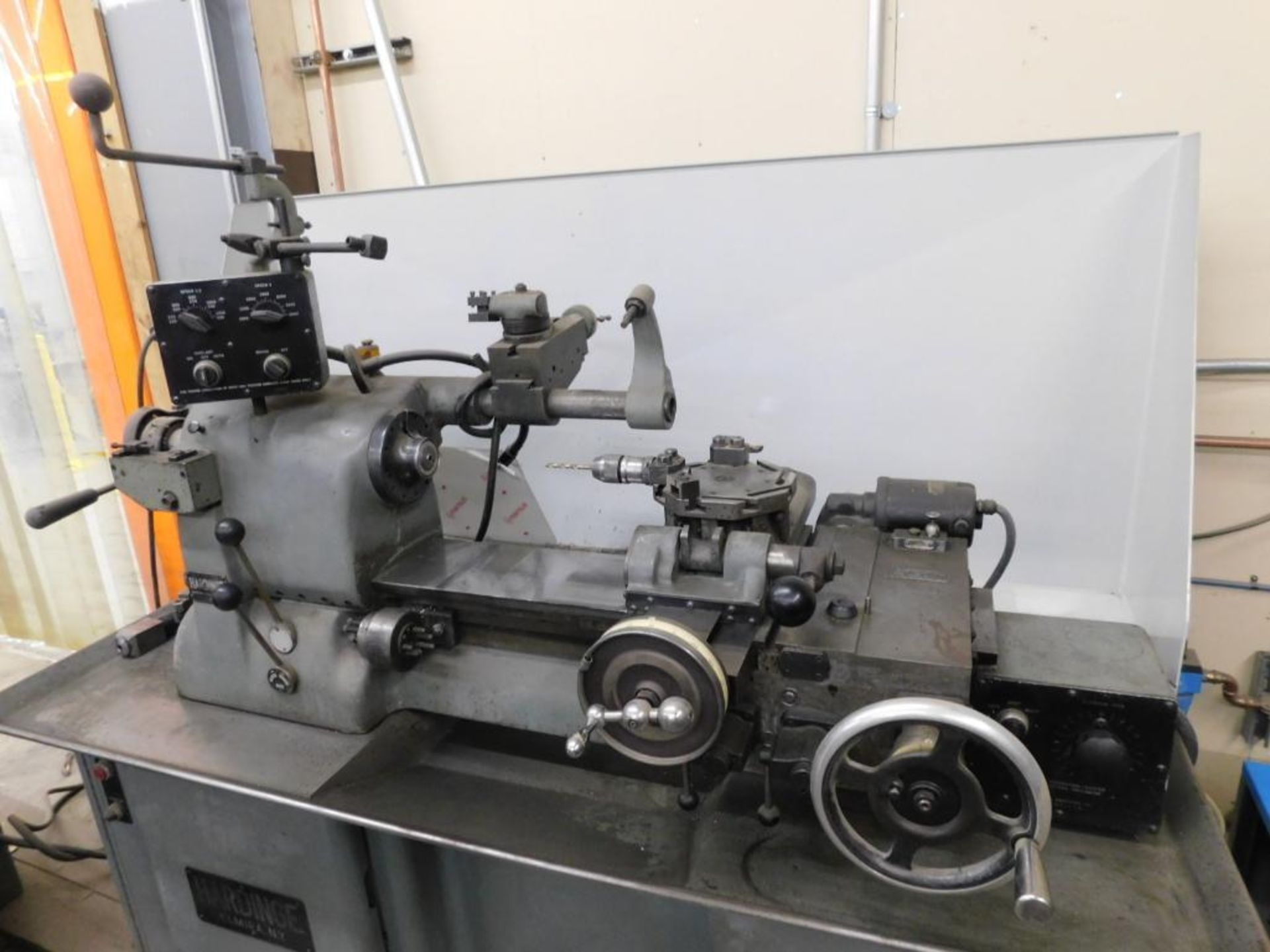 Hardinge HC Automatic Chucker, Overhead Attachment, w/5C Collet Chucks & Collet - Image 3 of 11