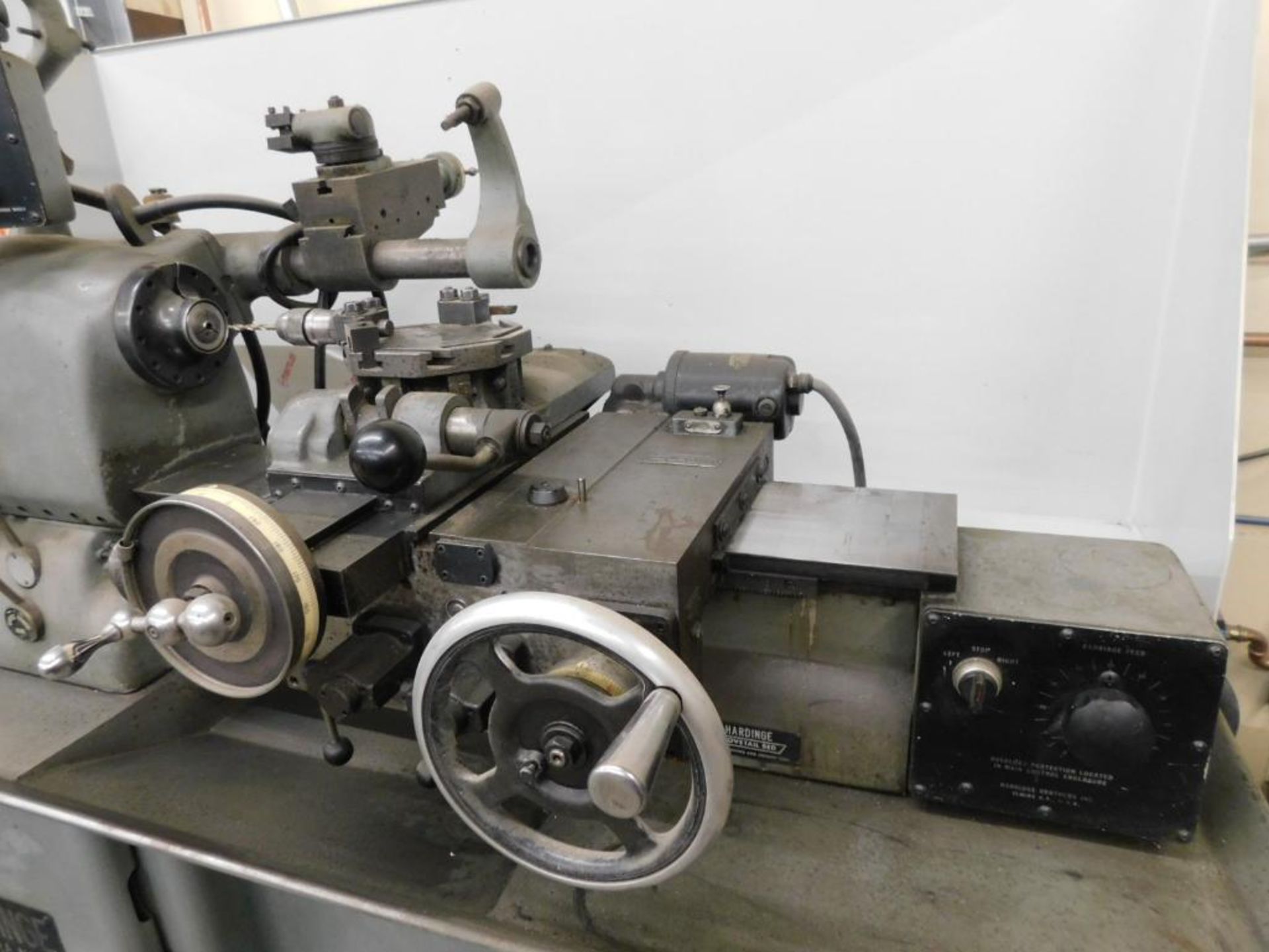 Hardinge HC Automatic Chucker, Overhead Attachment, w/5C Collet Chucks & Collet - Image 7 of 11