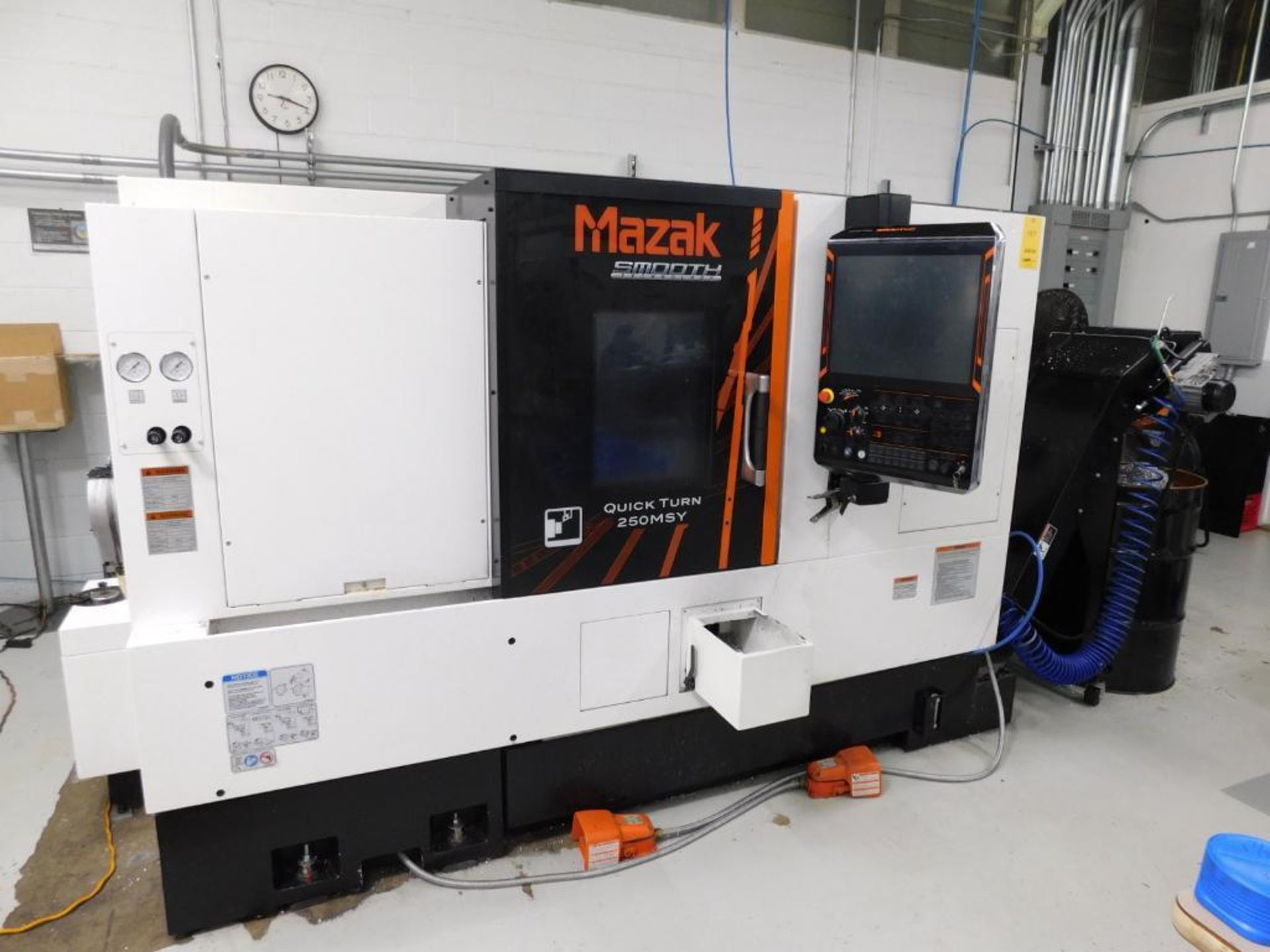 Mazak Quick Turn 250MSY CNC Turning Center, Mazatrol Smooth G CNC Control, 26.5" Swing, 14.76" Max.