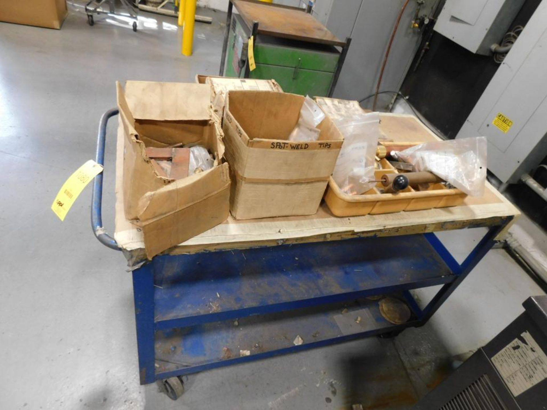 LOT: Rack & Cart w/Spot Welder, Parts & Supplies - Image 3 of 4