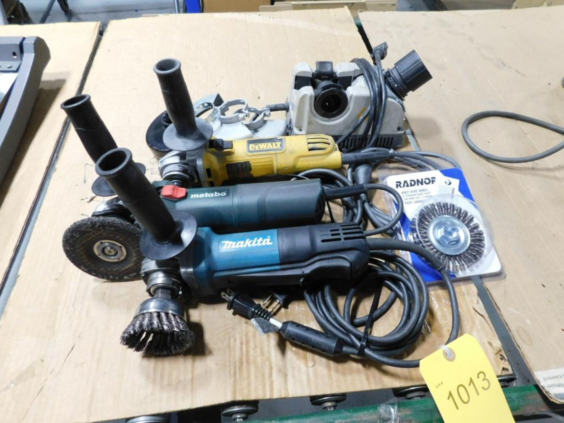 LOT: (3) Right Angle Grinders, Drill Doctor