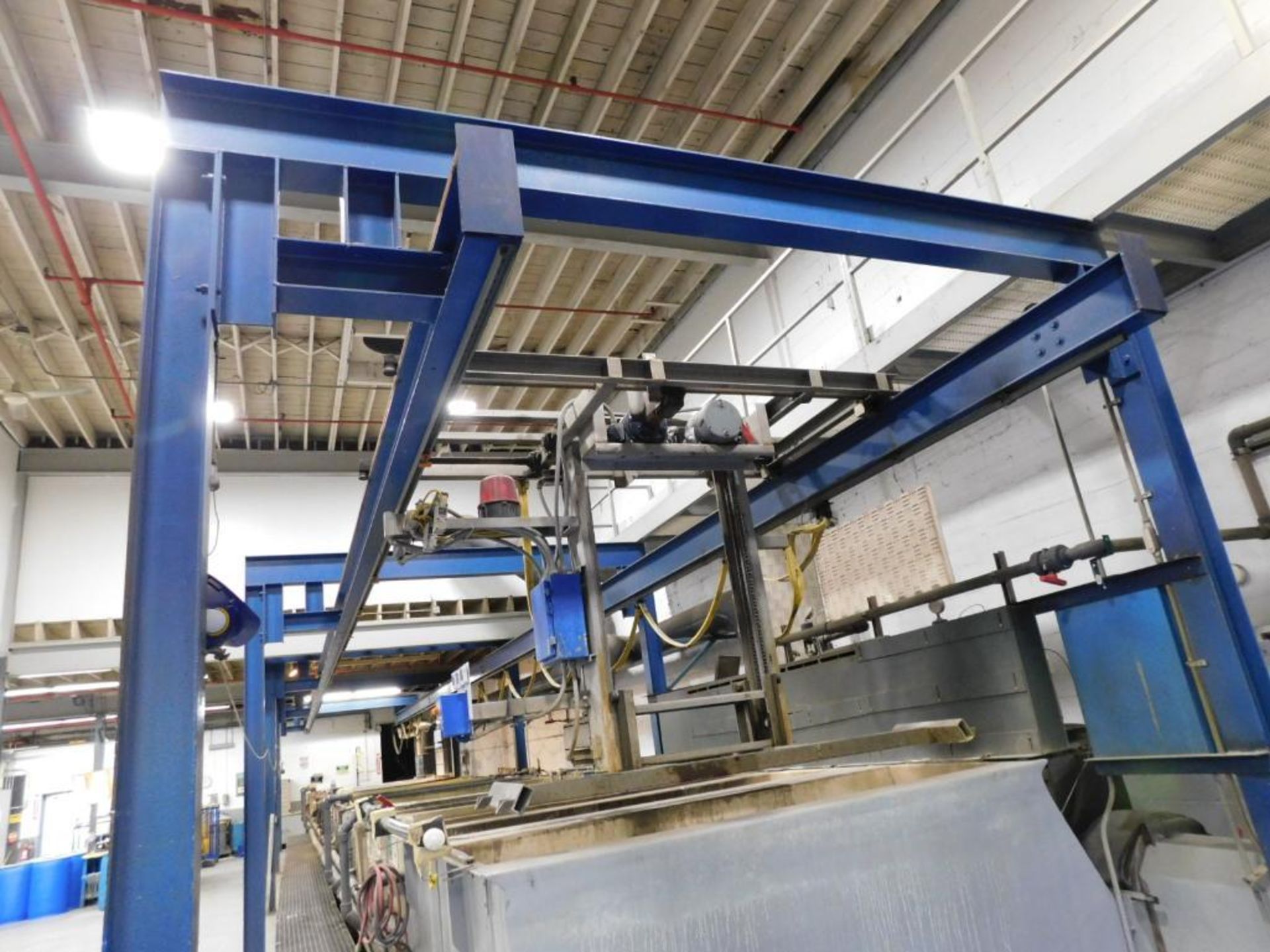 Aluminum Irridite Plating Line, Polyurethane Wash Tubs, Overhead Crane System, 2020 Mighty Therm 2, - Image 2 of 22