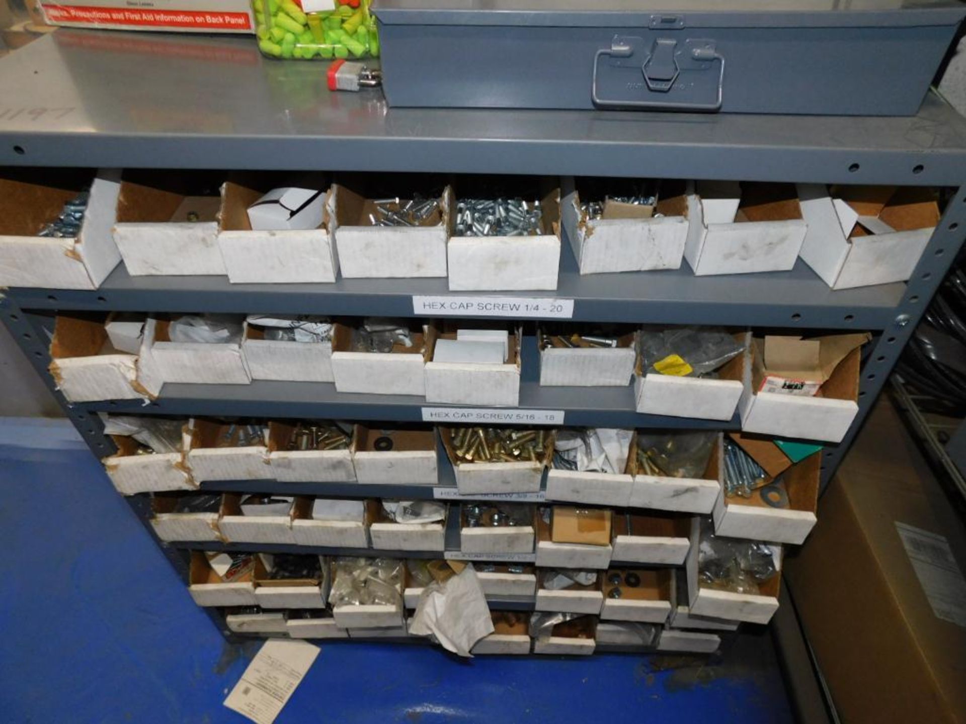 LOT: (3) Shelving Units w/Contents of Hose Hardware, PVC Fittings, etc. - Image 5 of 8