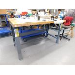 LOT: (2) 30" x 72" Maple Top Work Benches