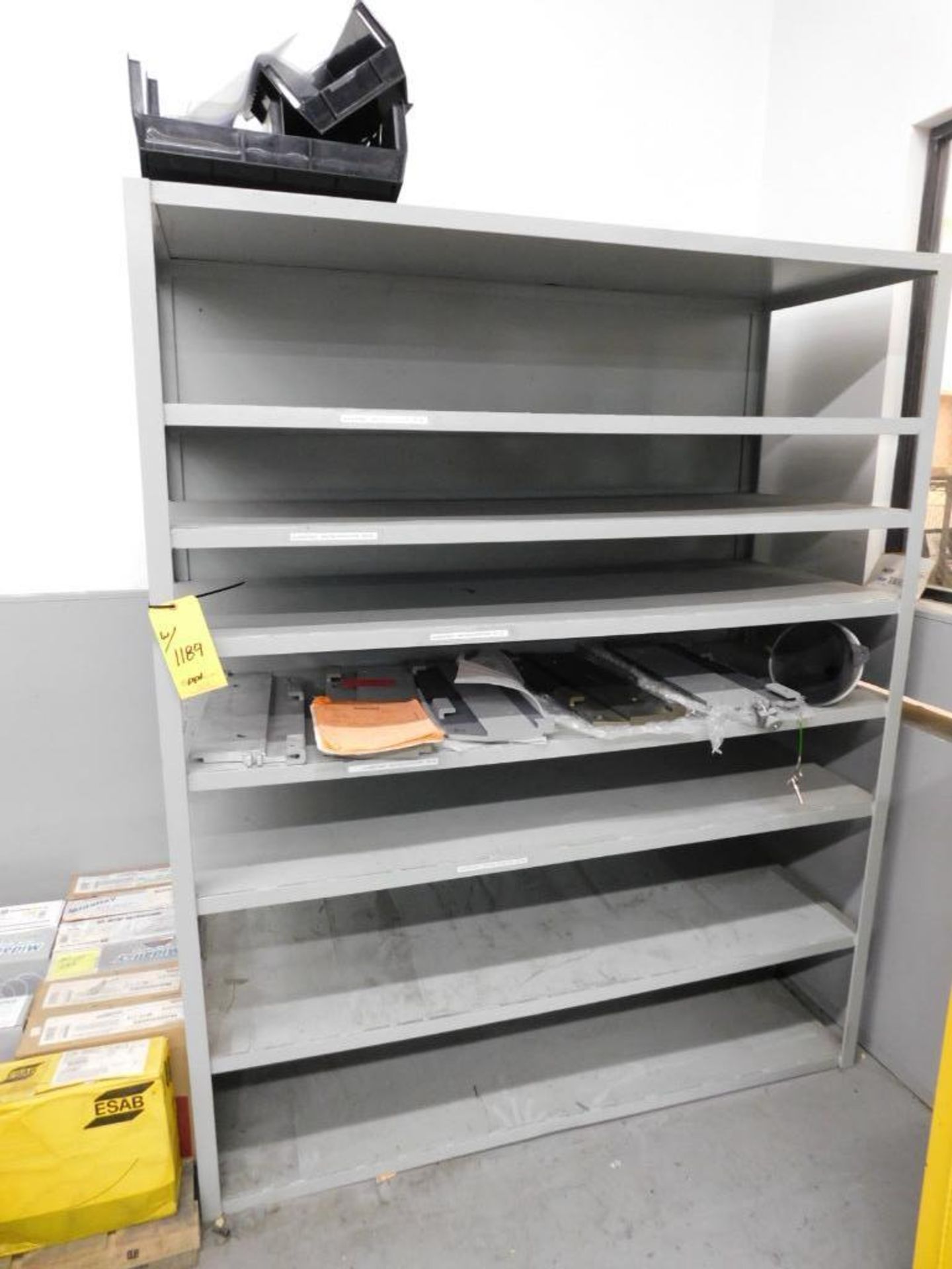 LOT: Flammable Liquid Storage Cabinet, Steel Shelving Unit - Image 2 of 2