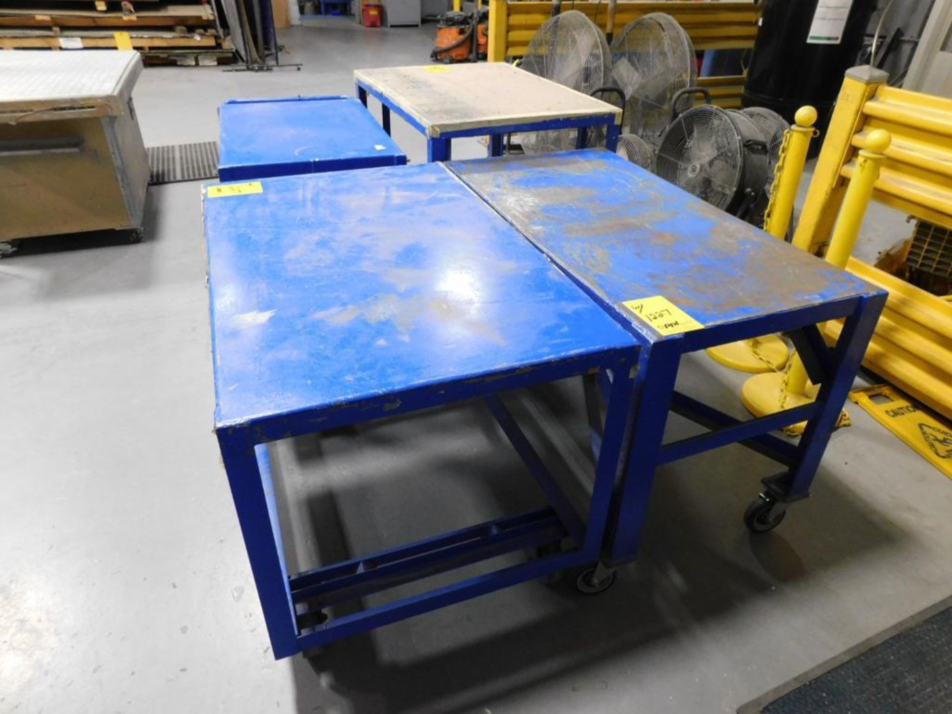 LOT: (4) Rolling Steel Shop Carts - Image 2 of 2