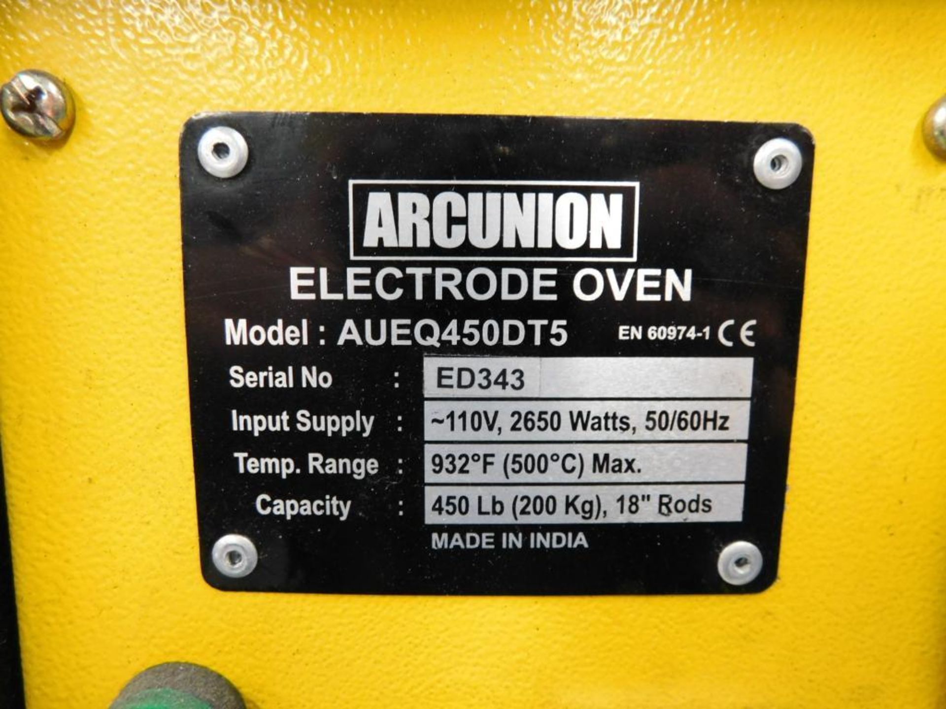 Arc Union Model AUEQ450DT5 Electrode Oven - Image 5 of 5