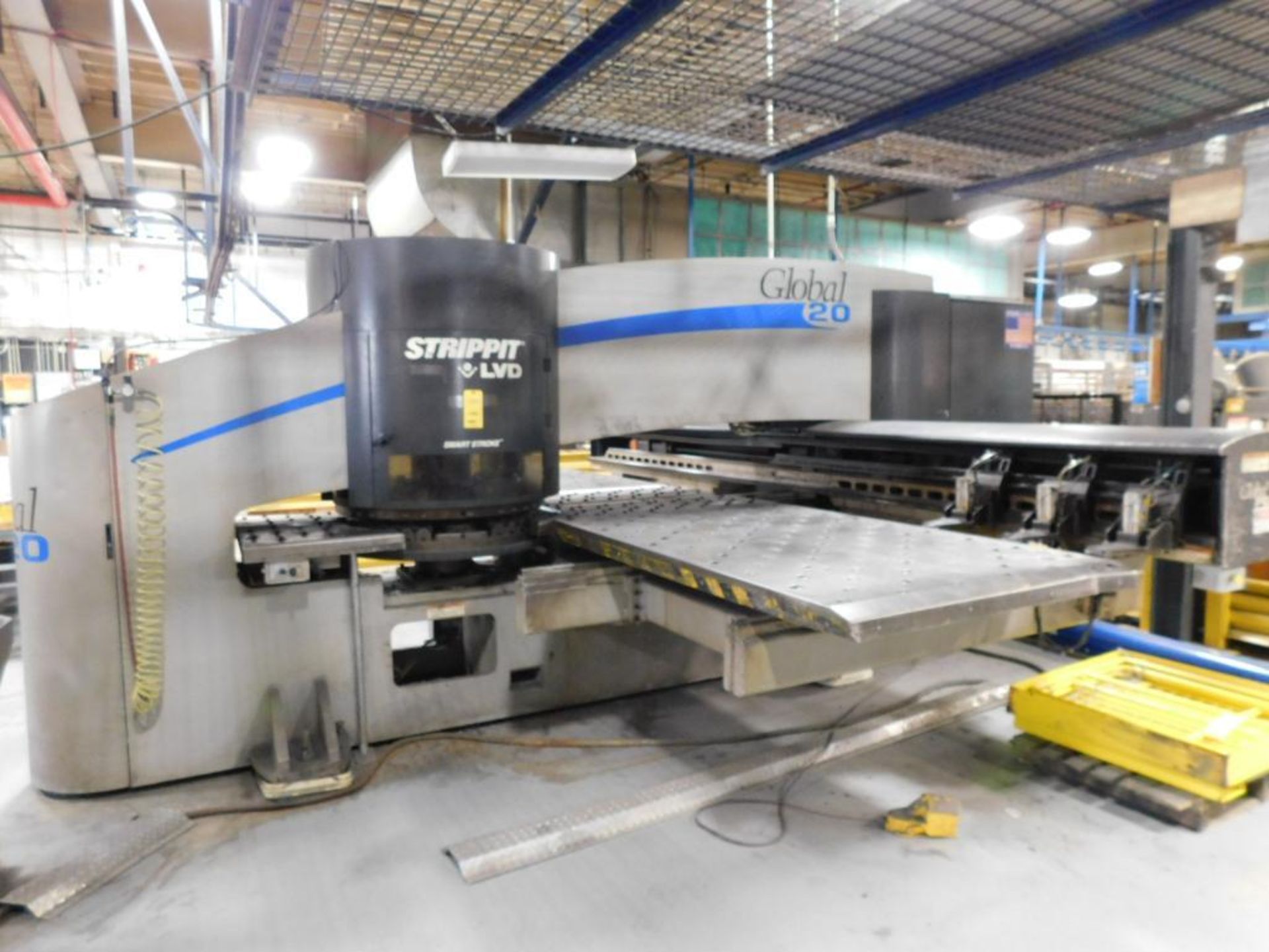 LVD Strippit Global 20 1225 CNC Turret Punch Press, Fanuc 180i-P CNC, 22 Ton, 50" x 98" Travel, .25"