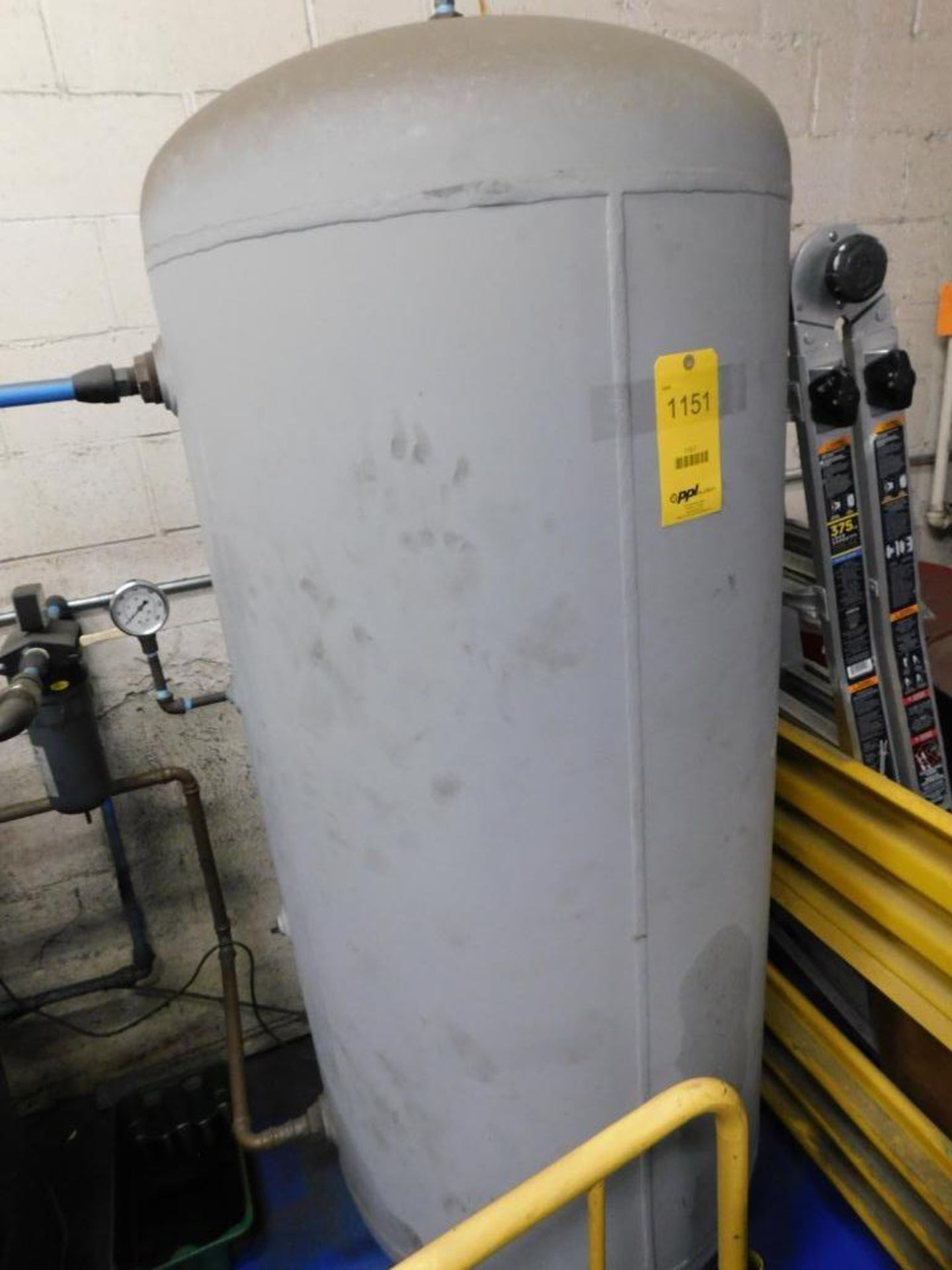 Air Receiver Tank, Approx. 6' Tall - Image 2 of 3
