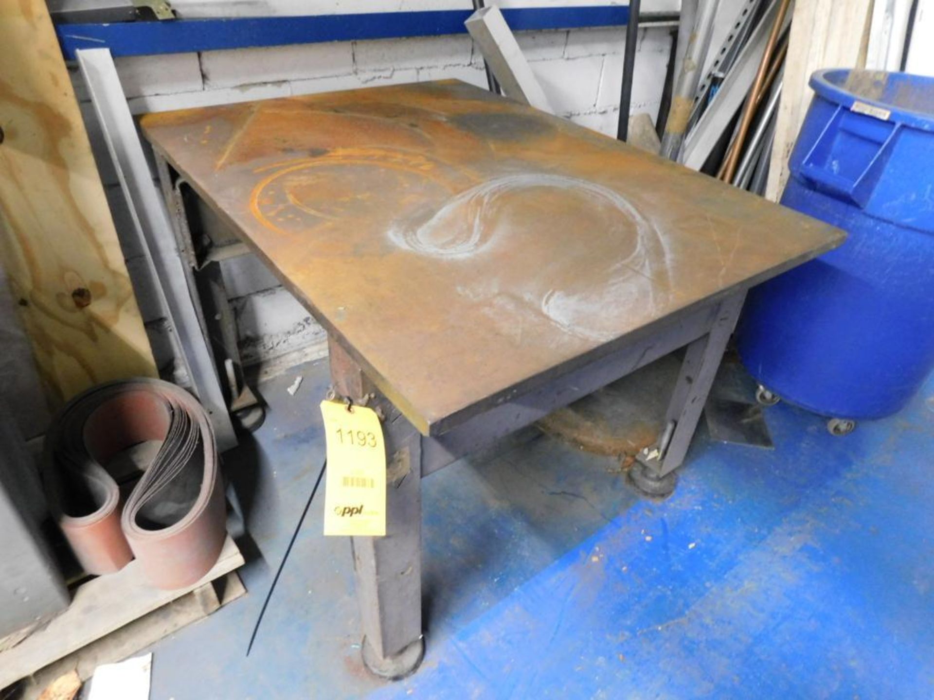 Steel Fabrication Table, 36" x 48" x 1"