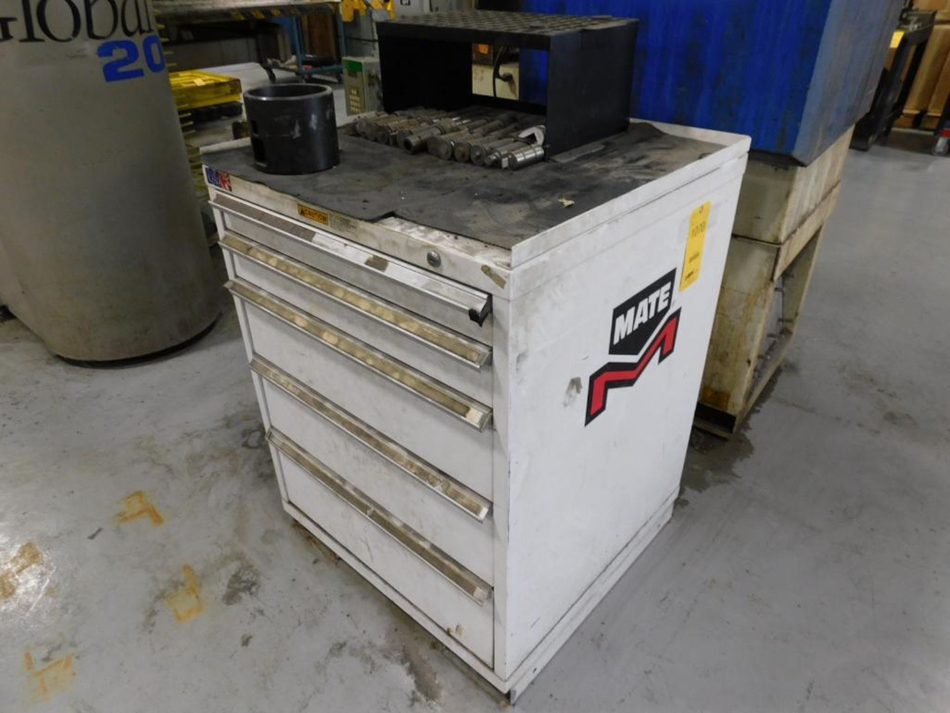 LOT: Mate Tooling Cabinet w/Large Quantity Amada Style Turret Punch Tooling - Image 2 of 8