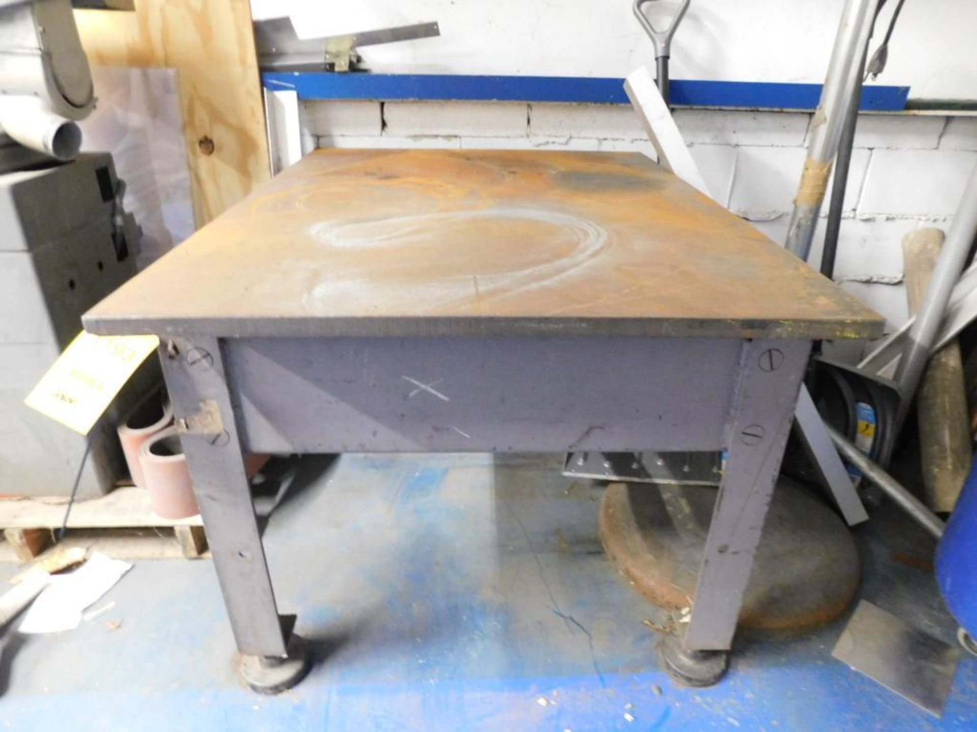 Steel Fabrication Table, 36" x 48" x 1" - Image 2 of 2