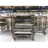 LOT: (10) Assorted Rolling Steel Drying Racks