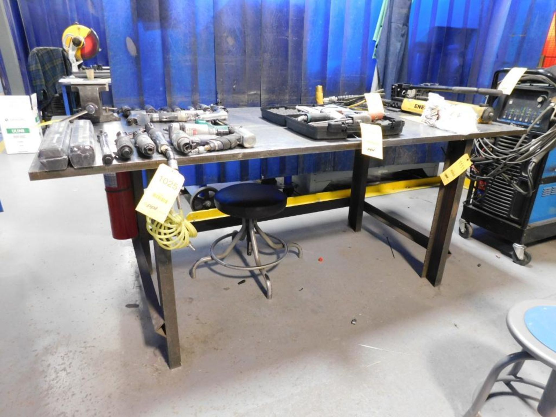 Steel Fabrication Table, 36" L x 80" W x 1" H