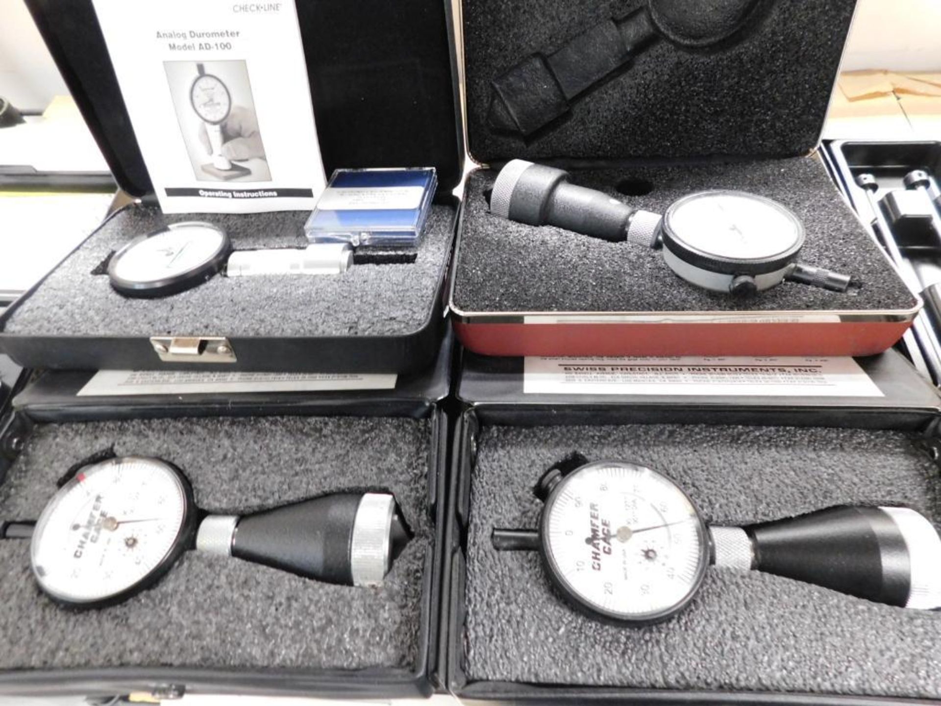 LOT: Chamfer Gages, Durometer, OD Micrometers, Depth Gage, Dial Indicators - Image 3 of 4