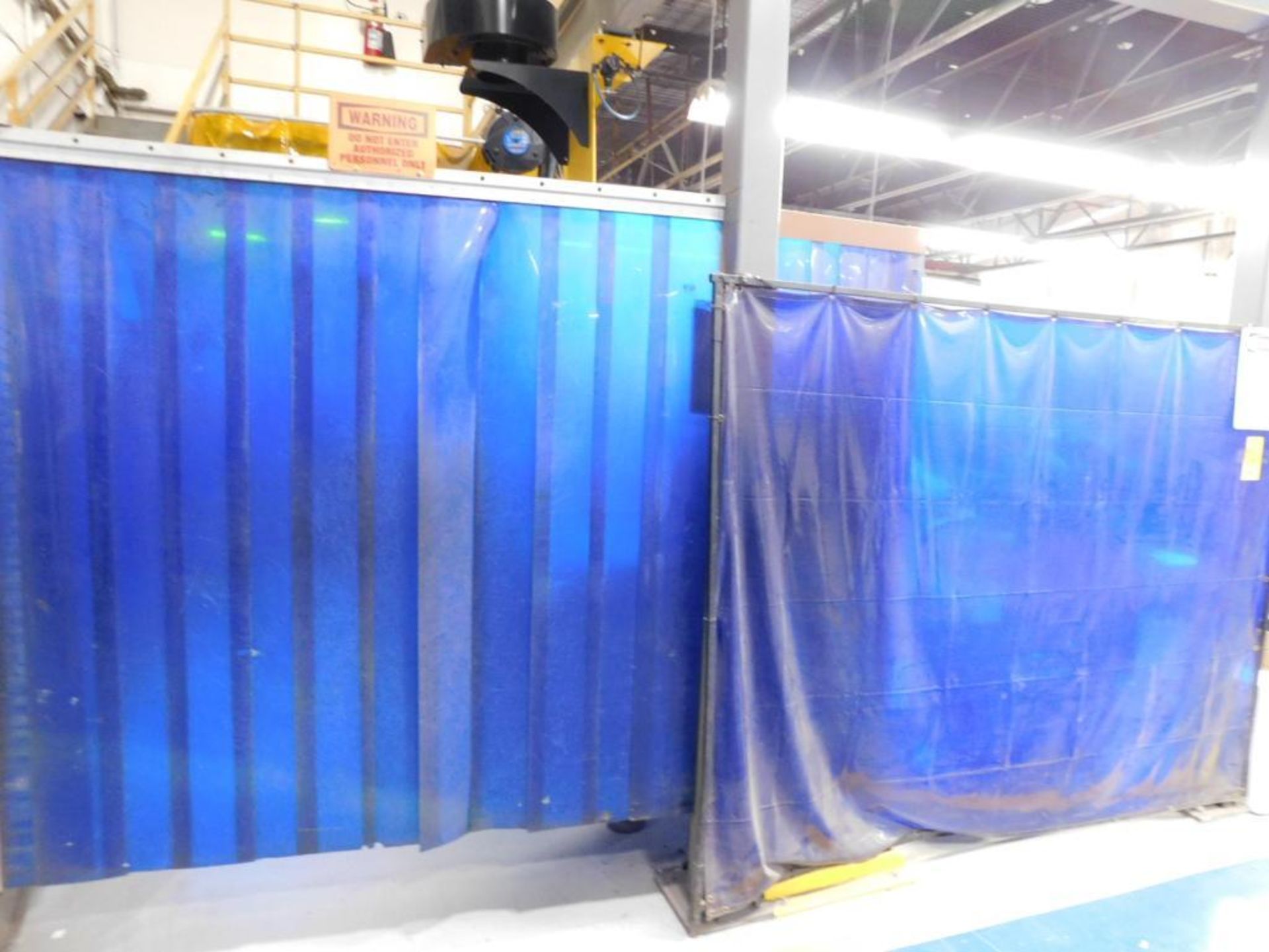 LOT: Assorted Large Quantity of Blue Welding Curtains - Image 7 of 9