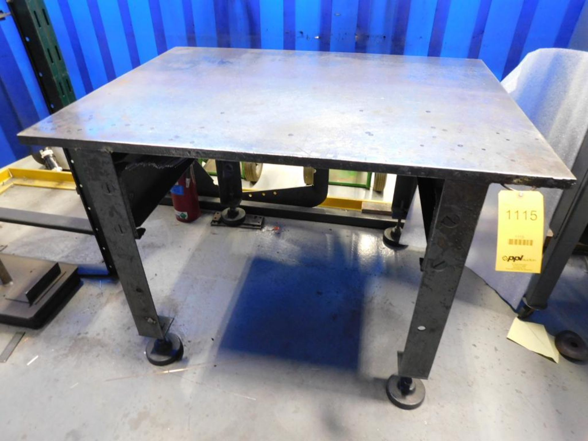 Steel Fabrication Table, 36" L x 80" W x 1" H