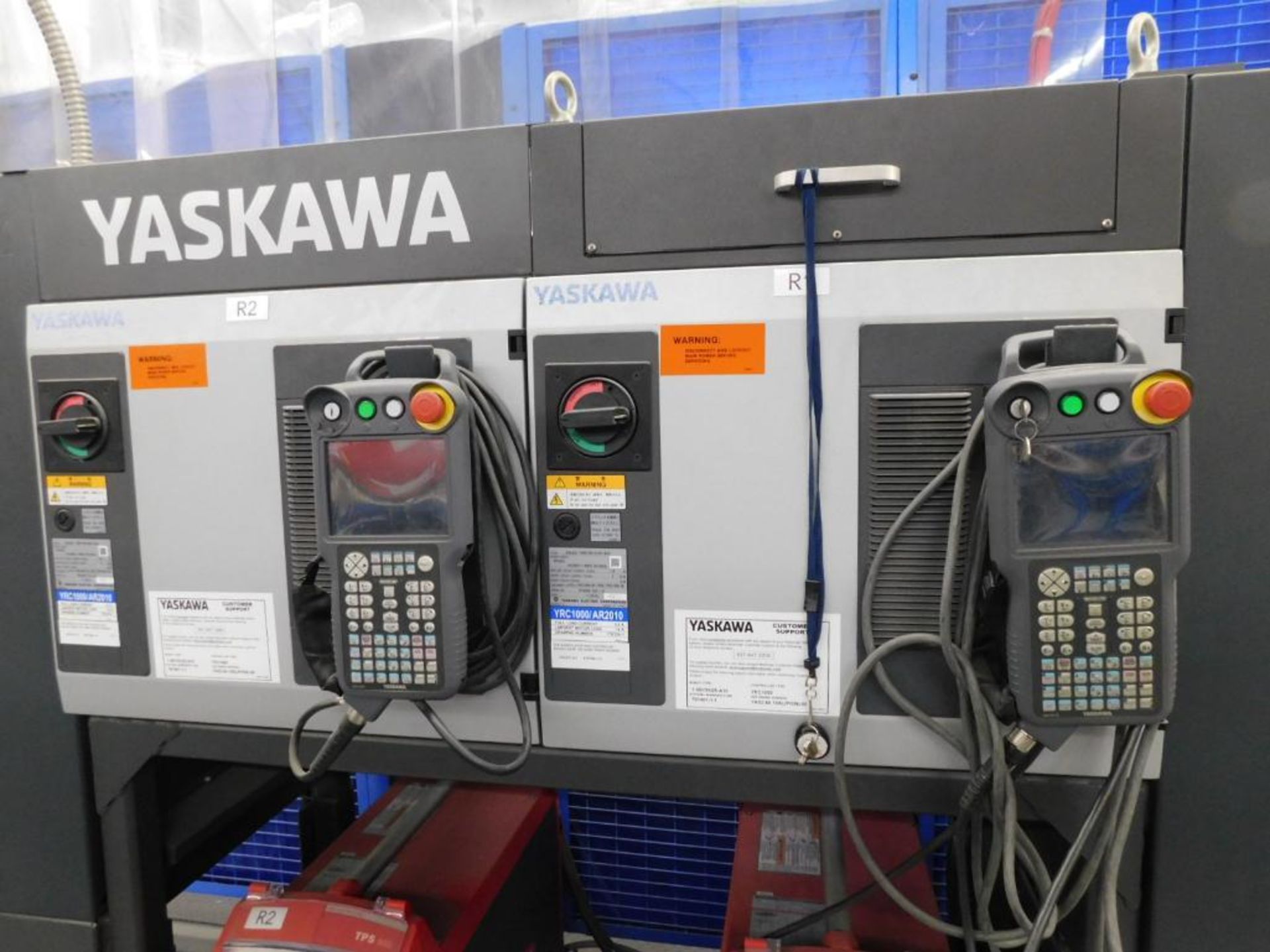 Yaskawa Dual Robotic Welding Cell, (2) Yaskawa YR-1-06VXH25-A10 Robots, 26.5 Lb. (12 kg) Max. Payloa - Image 4 of 29