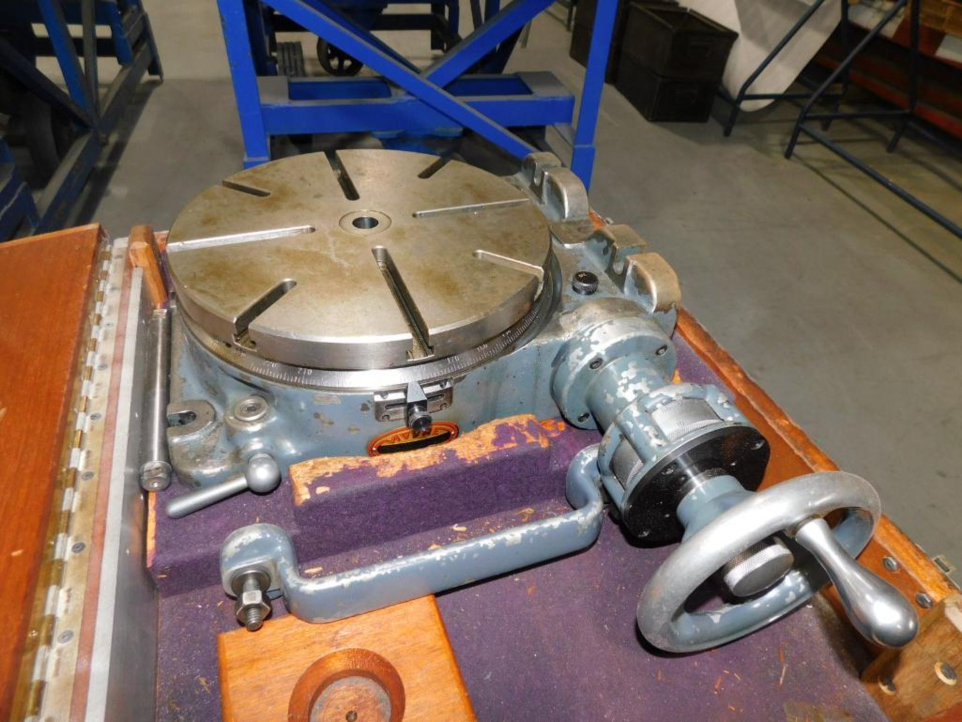 Moore 11" Vertical & Horizontal Rotary T-Slot Table w/Moore Cabinet - Image 4 of 5