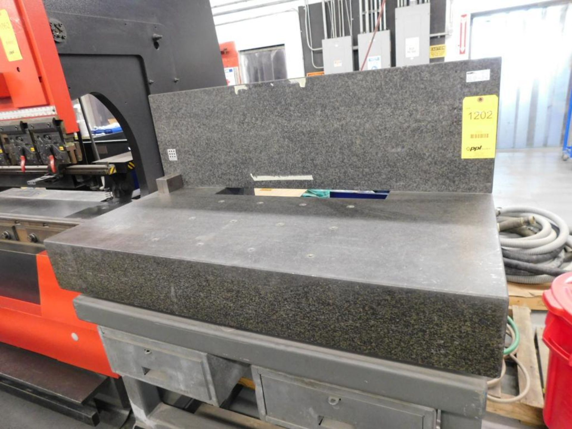 Sheffield Measuring Division Model 1805 Granite Surface Plate on HD Steel Stand w/Back Splash - Image 4 of 5
