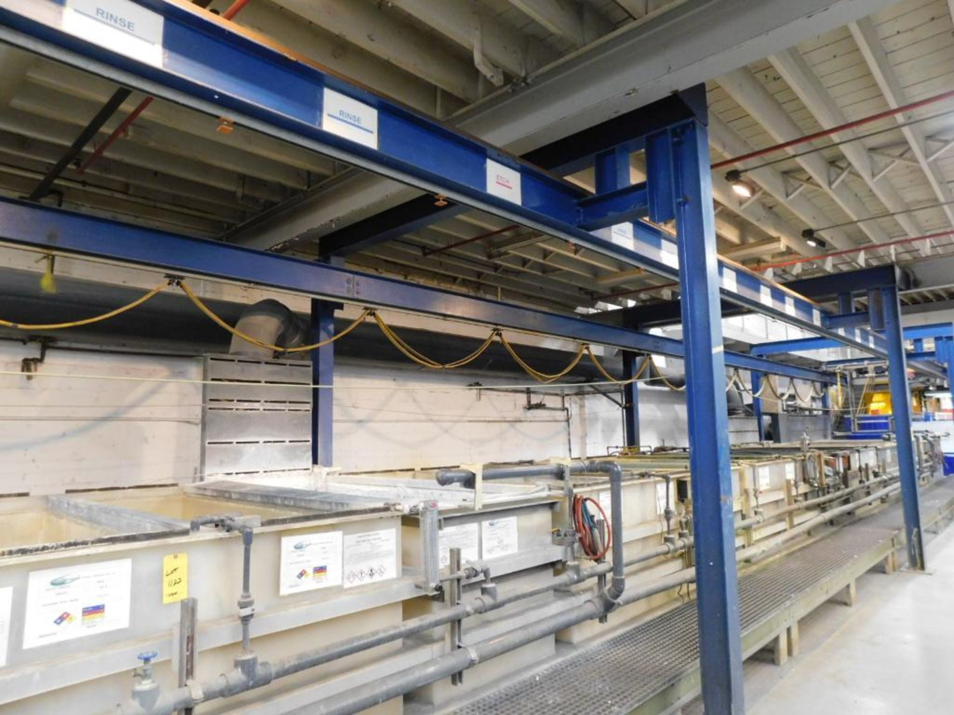 Aluminum Irridite Plating Line, Polyurethane Wash Tubs, Overhead Crane System, 2020 Mighty Therm 2, - Image 4 of 22