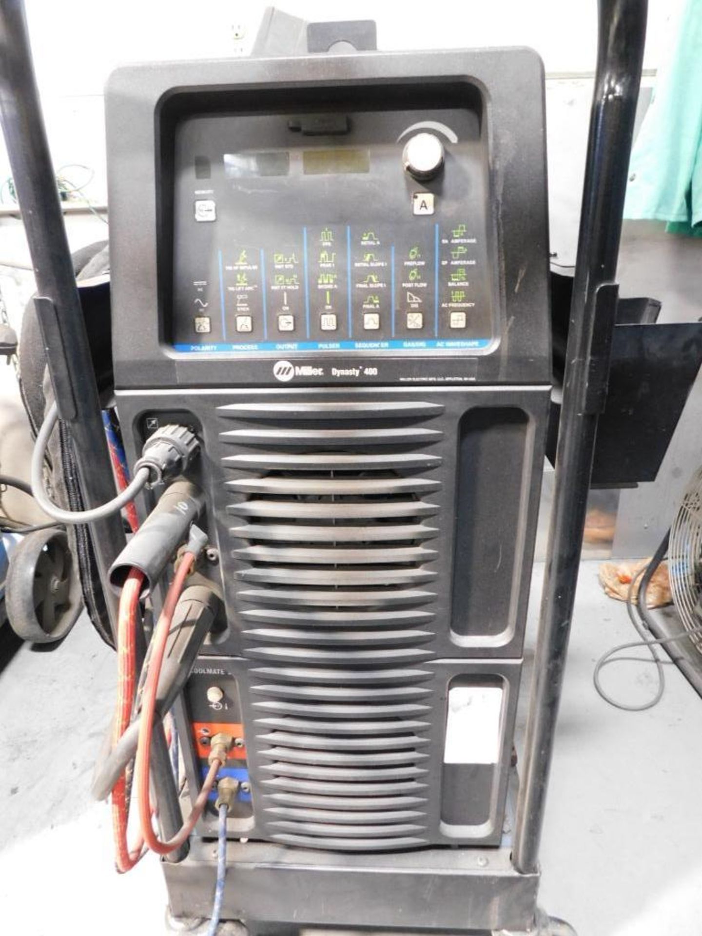 Miller Dynasty 400 Tig Welder w/Cooler, Foot Control, Tig Torch - Image 3 of 3