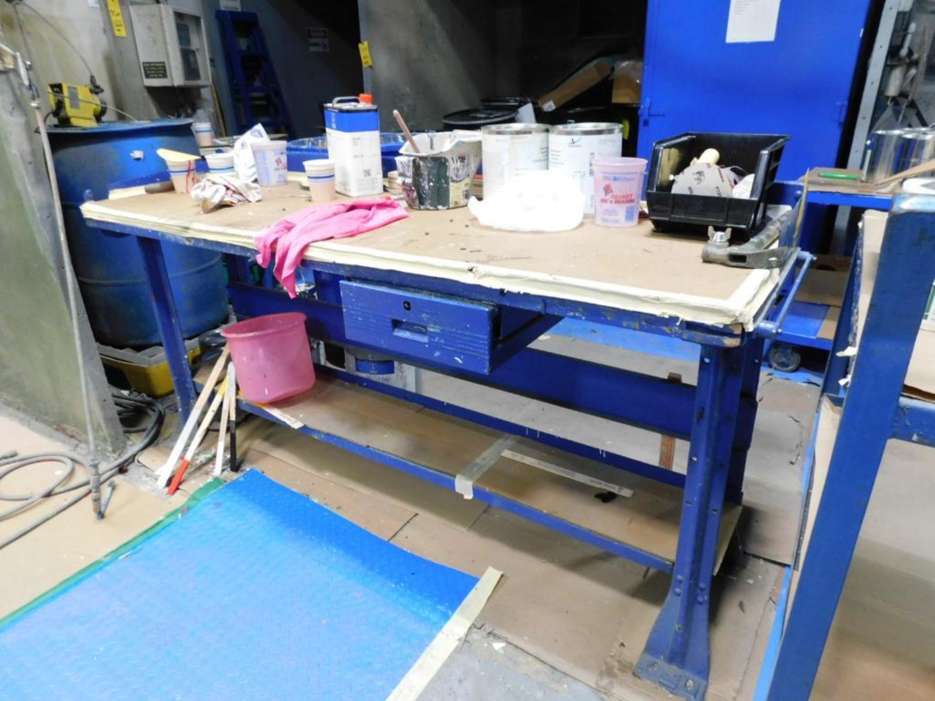 LOT: (5) Rolling Shop Carts, (2) Work Benches - Image 3 of 3
