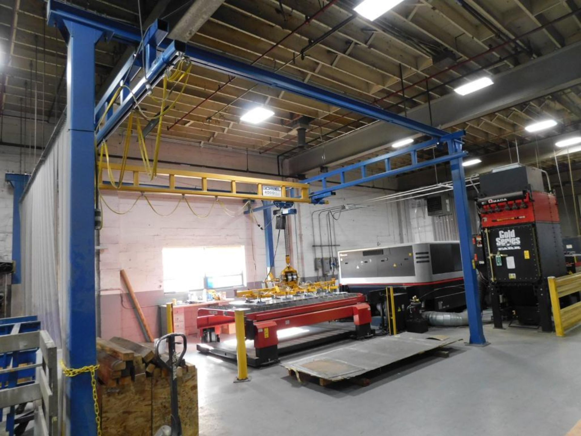 Gorbel 4,000 Lb. Crane System, Pendant Control, 275" Deep, 244" Wide, 120" Under Bridge Height - Image 2 of 5