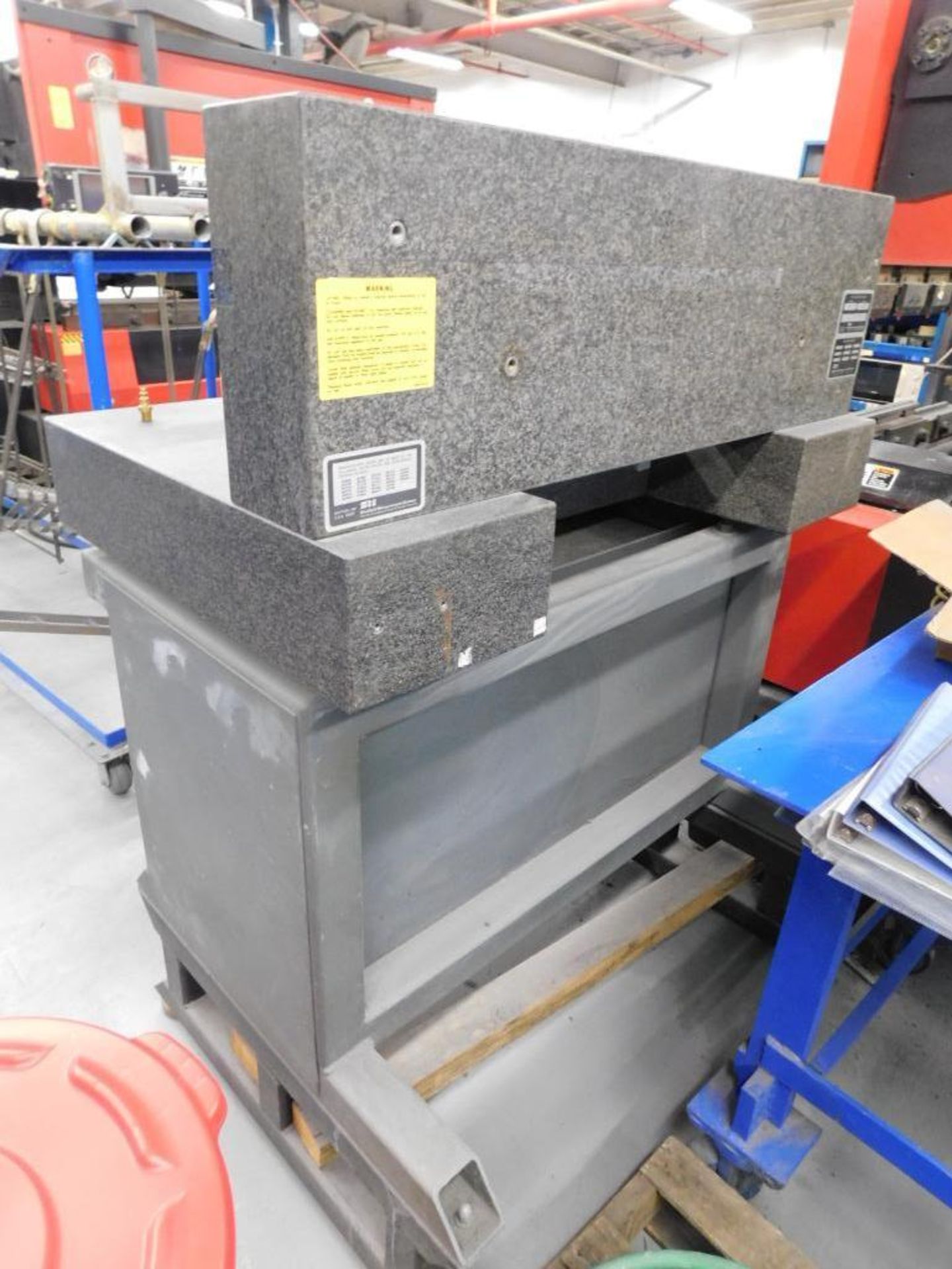 Sheffield Measuring Division Model 1805 Granite Surface Plate on HD Steel Stand w/Back Splash - Image 2 of 5