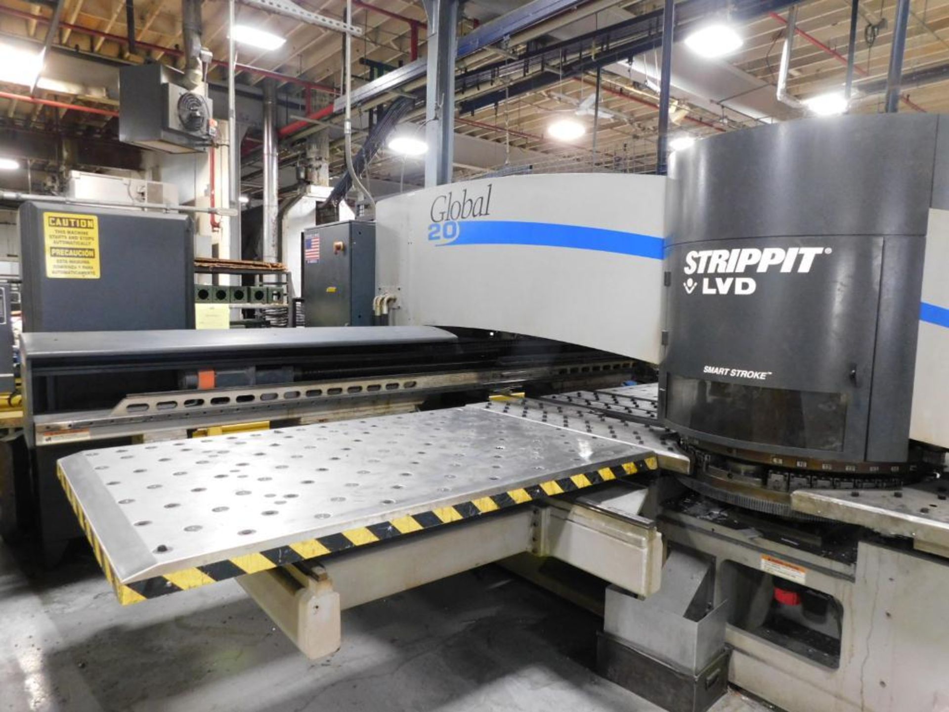 LVD Strippit Global 20 1225 CNC Turret Punch Press, Fanuc 180i-P CNC, 22 Ton, 50" x 98" Travel, .25" - Image 8 of 13