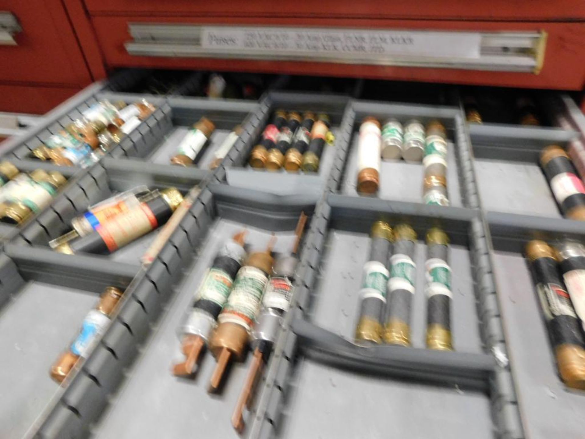 LOT: (2) Vidmar Cabinets w/Contents of Fuses, Relay & Connectors - Image 4 of 6