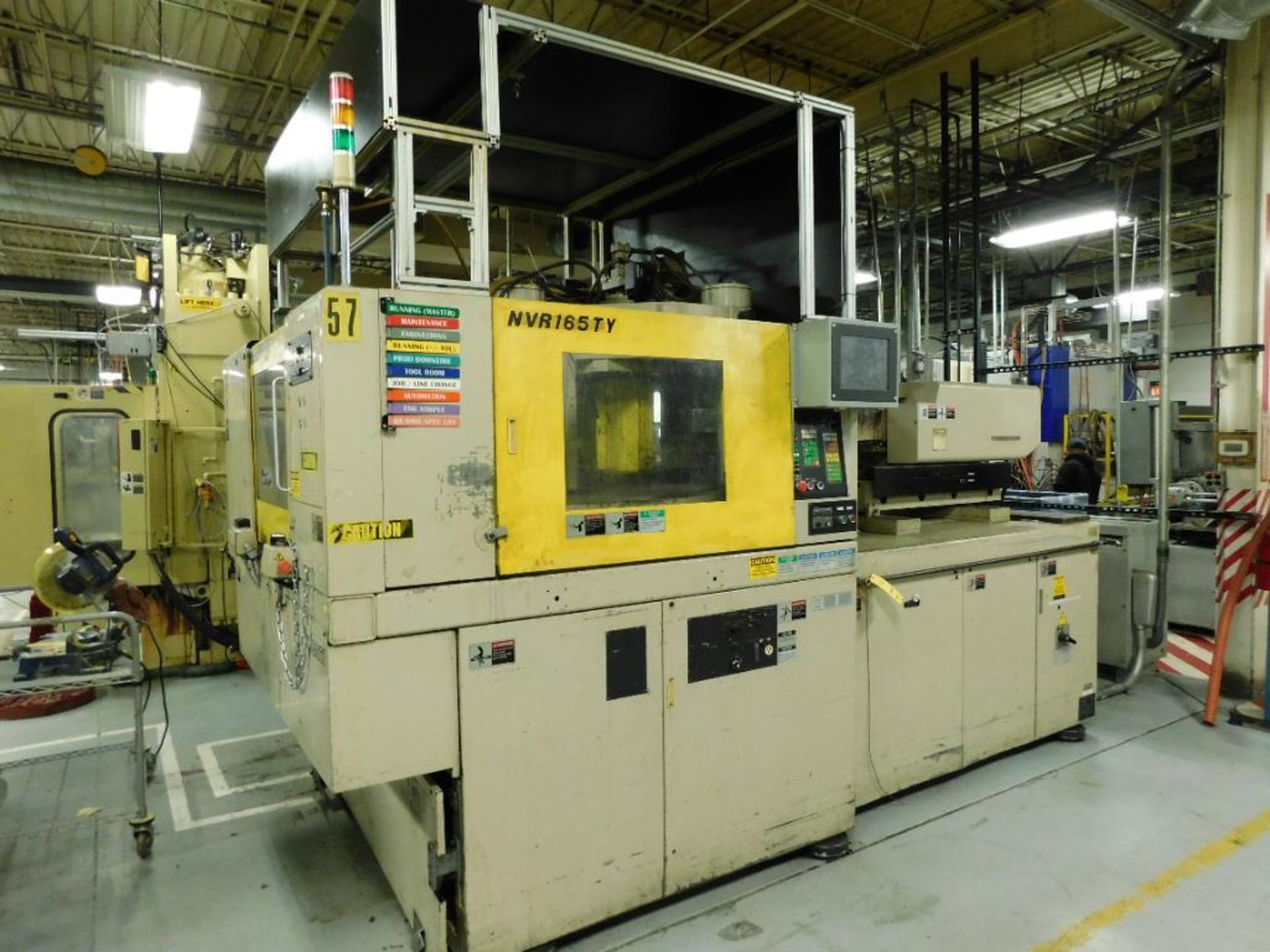 1997 Niigata NVR165TY Plastic Injection Molding Machine, 165-Ton Capacity, Vertical, S/N 90632T, (#5