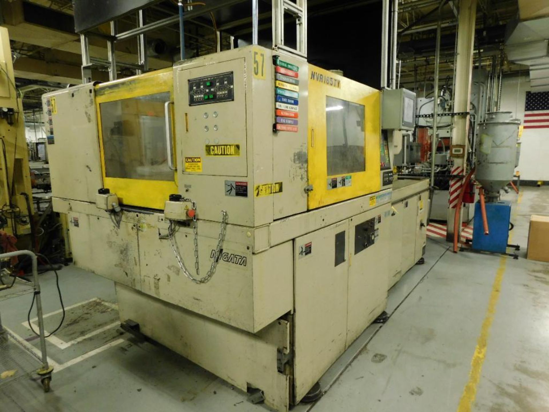 1997 Niigata NVR165TY Plastic Injection Molding Machine, 165-Ton Capacity, Vertical, S/N 90632T, (#5 - Image 2 of 4