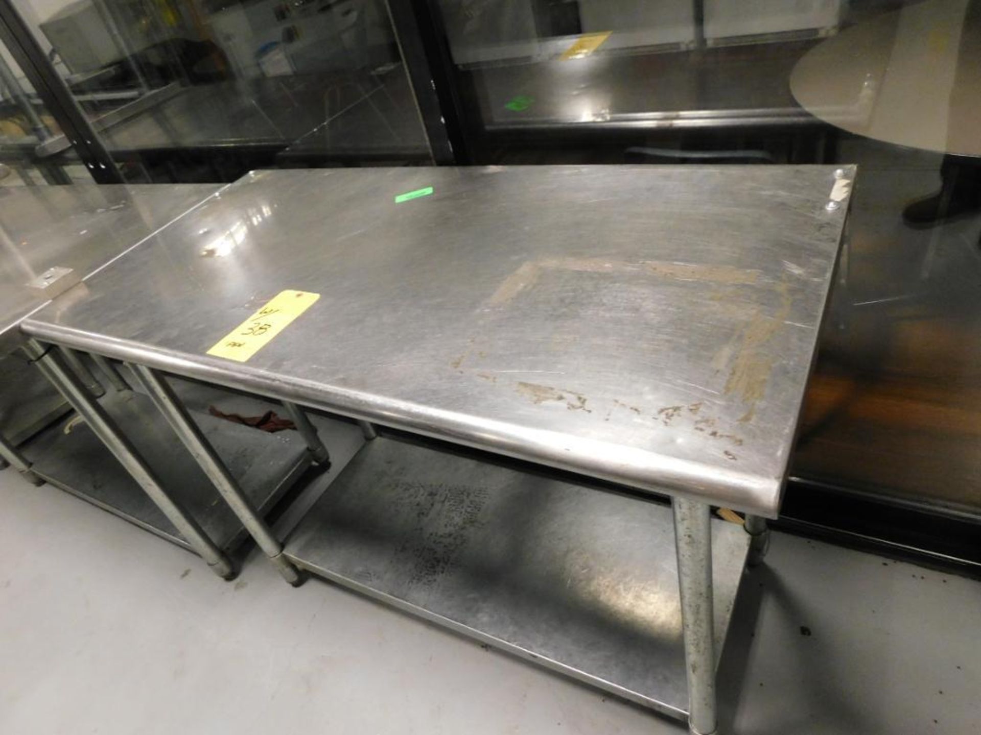 LOT: (7) 24" x 48" Stainless Top Tables - Image 2 of 2