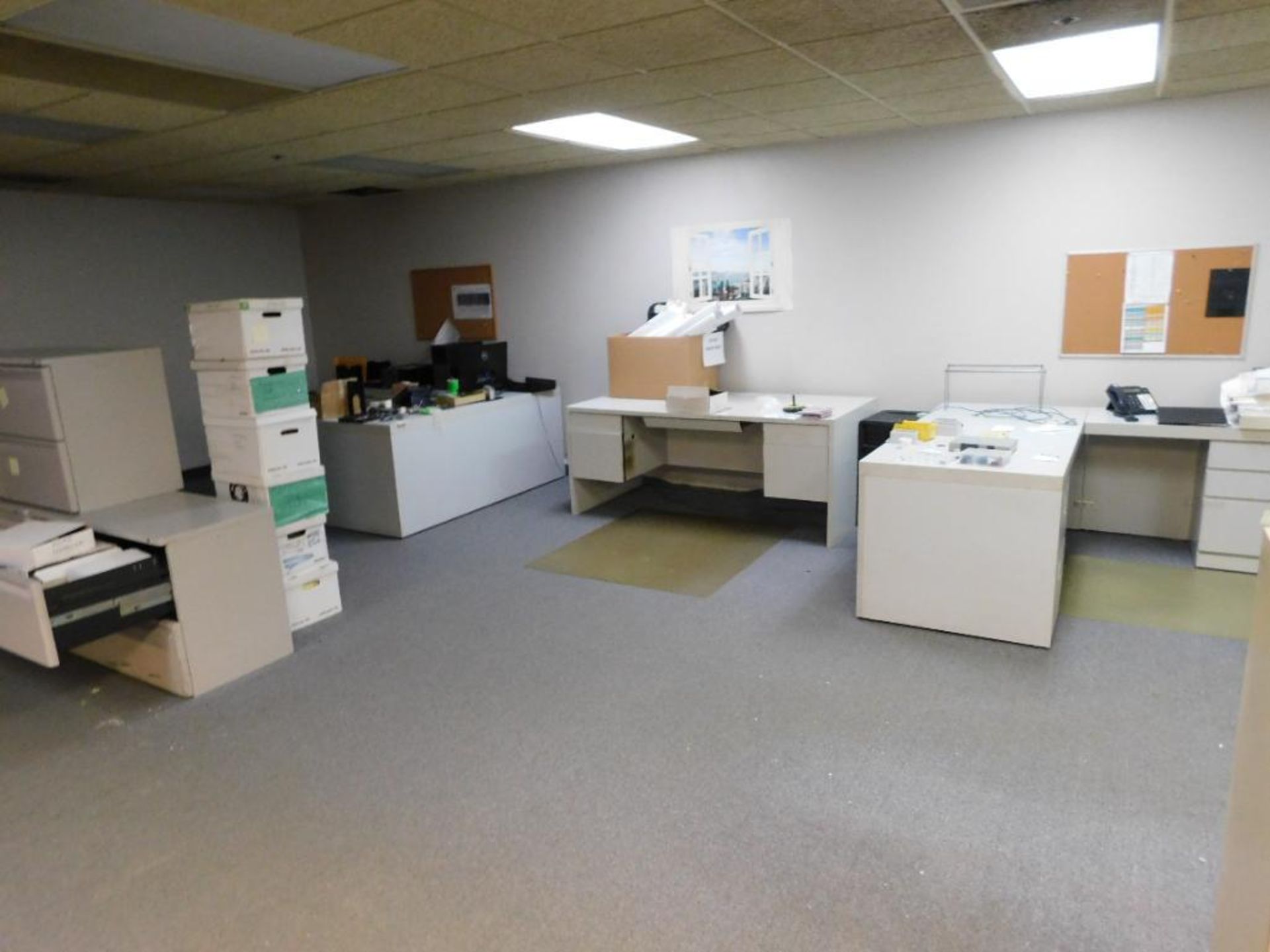 LOT: Contents of 2nd Floor Offices (NO ELEVATOR): Desks, File Cabinets, Book Cases, Chairs, Tables, - Image 6 of 9
