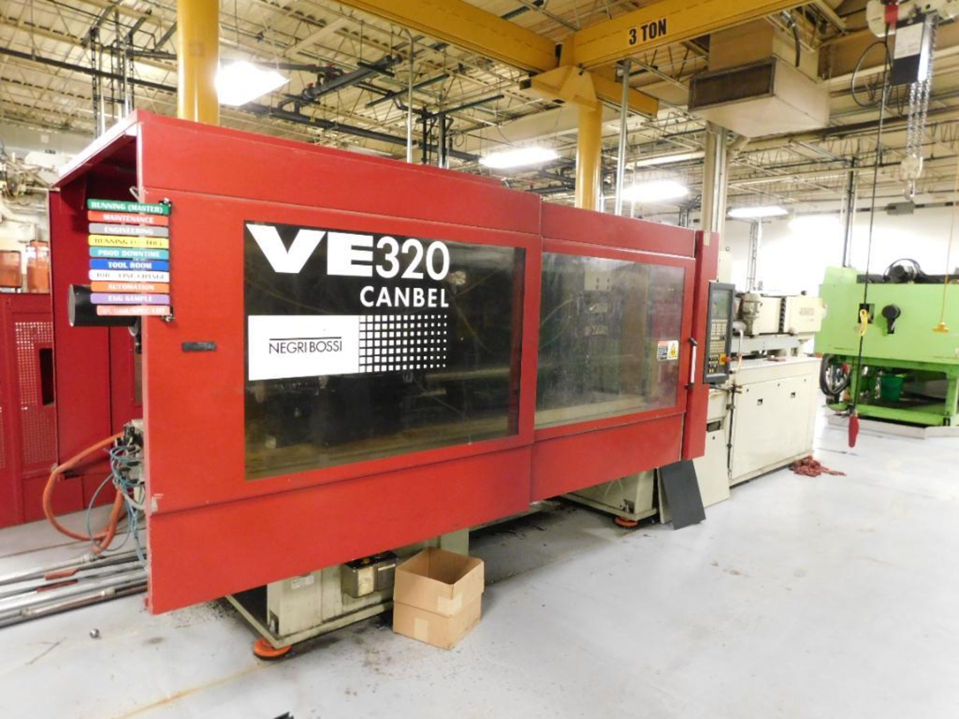 2008 Negri Bossi VE320-1700C Plastic Injection Molding Machine, 352-Ton Capacity, Horizontal, S/N 35