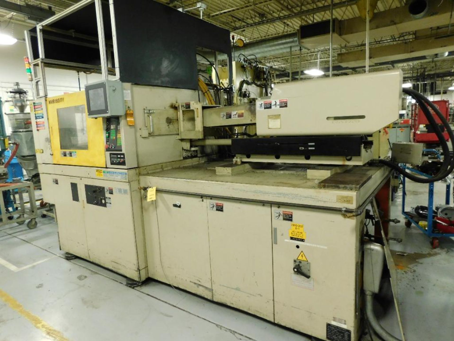 1997 Niigata NVR165TY Plastic Injection Molding Machine, 165-Ton Capacity, Vertical, S/N 90632T, (#5 - Image 3 of 4