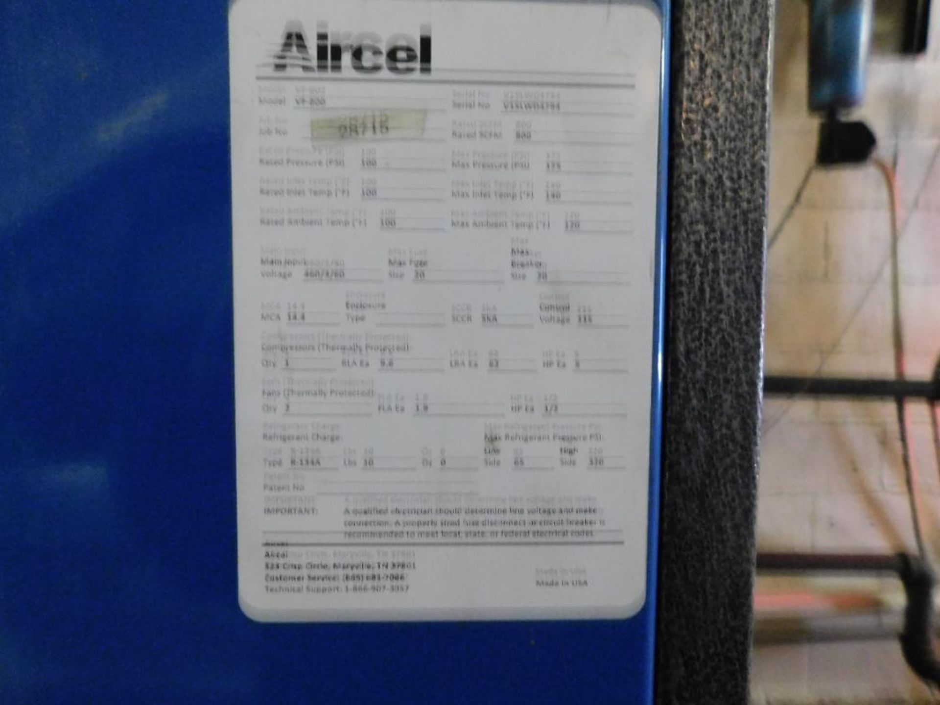 Aircel VF800 air Dryer - Image 3 of 3