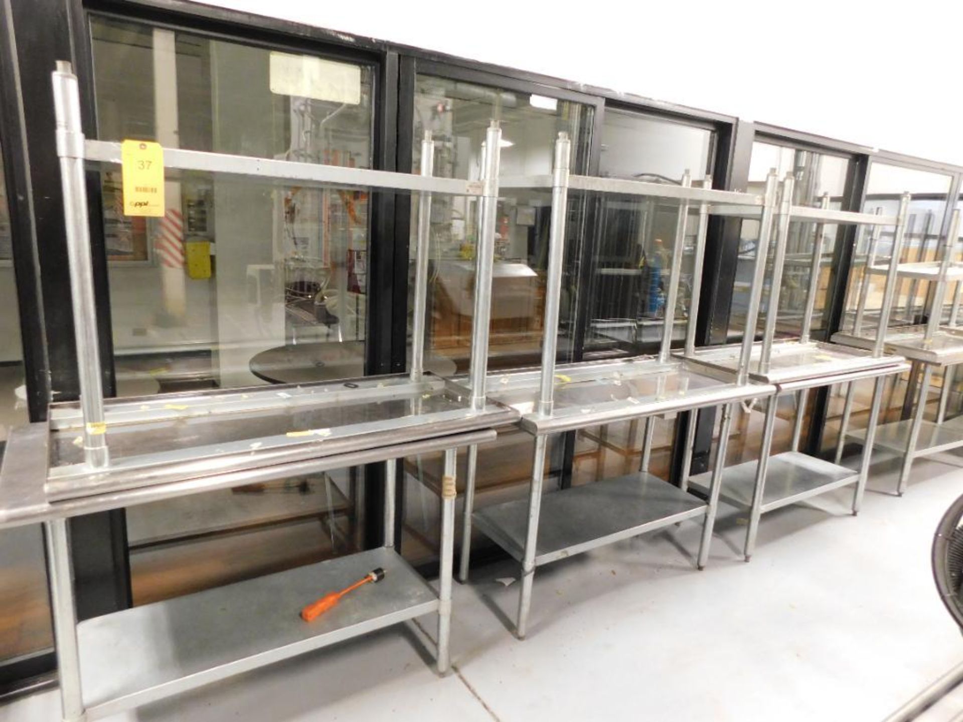 LOT: (6) 24" x 48" Stainless Top Tables